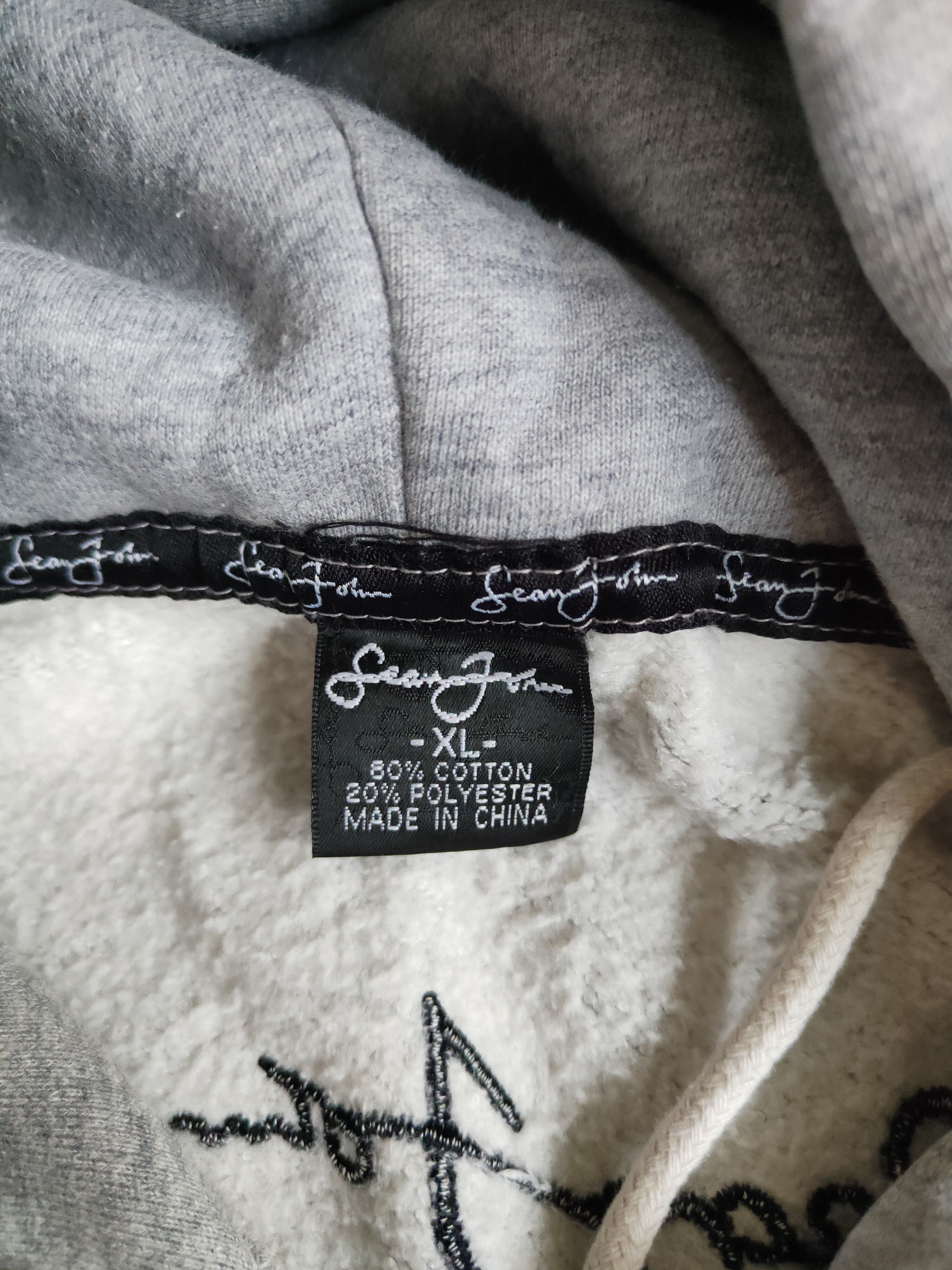 Sean John Sean John rap hip hop skaters Gray Hoodie Sweatshirt #487B Size US XL / EU 56 / 4 - 15 Thumbnail