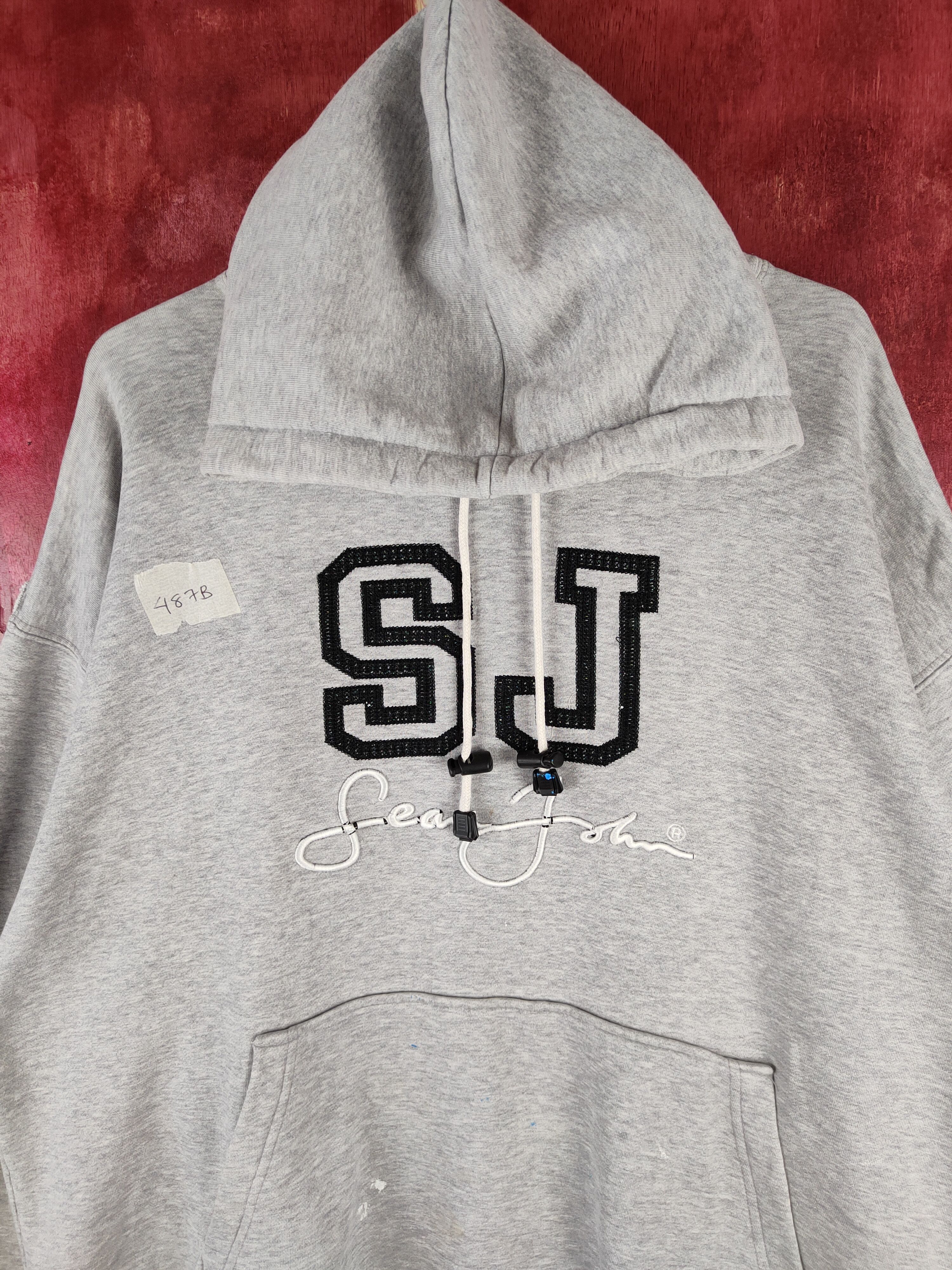 Sean John Sean John rap hip hop skaters Gray Hoodie Sweatshirt #487B Size US XL / EU 56 / 4 - 2 Thumbnail