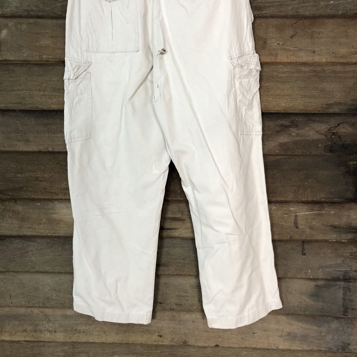 Japanese Brand Japanese Brand White worker tactical Cargo Pants #7109 Size US 29 - 12 Thumbnail