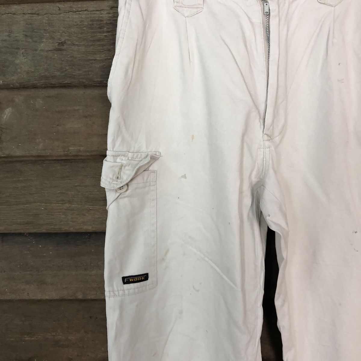 Japanese Brand Japanese Brand White worker tactical Cargo Pants #7109 Size US 29 - 6 Thumbnail