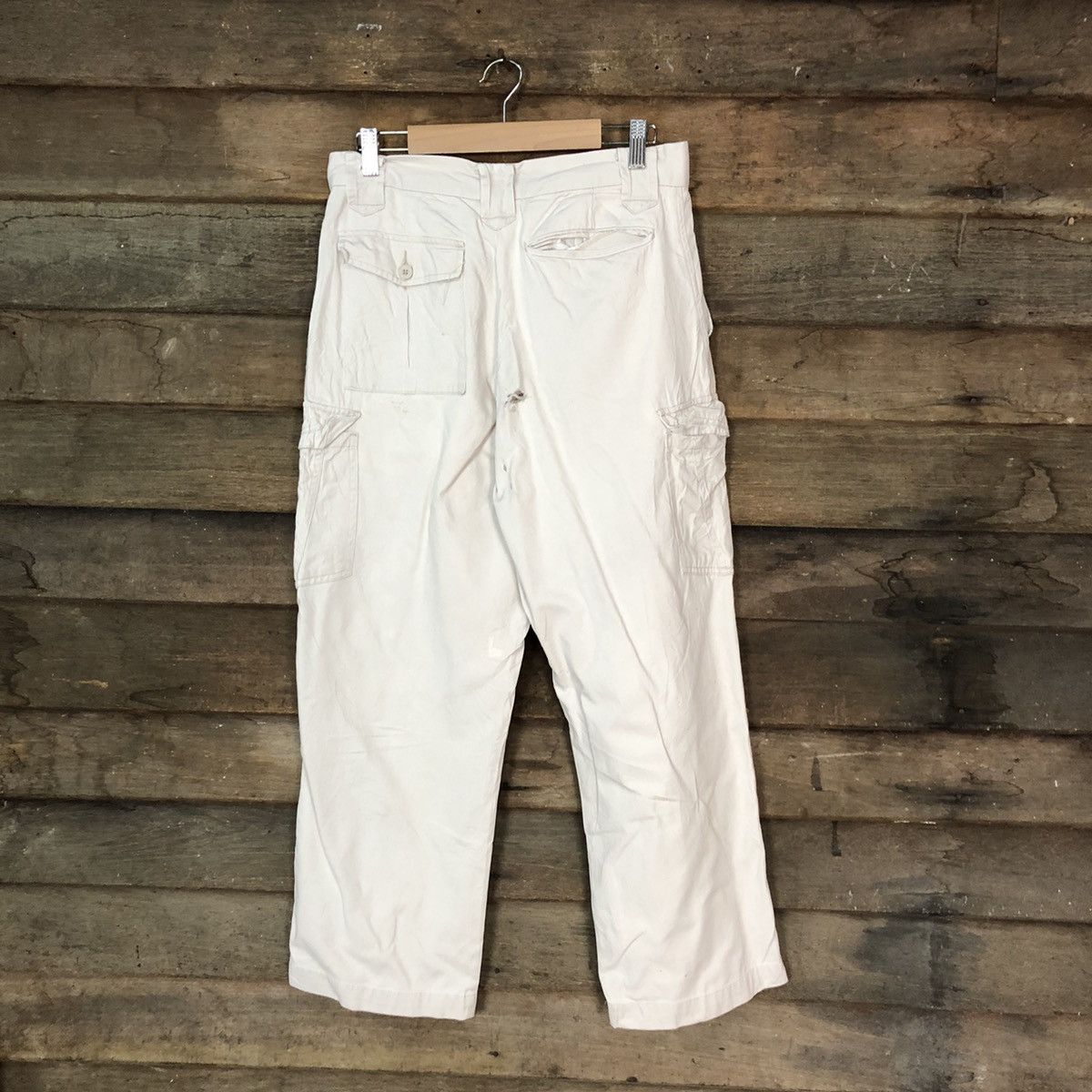 Japanese Brand Japanese Brand White worker tactical Cargo Pants #7109 Size US 29 - 10 Thumbnail