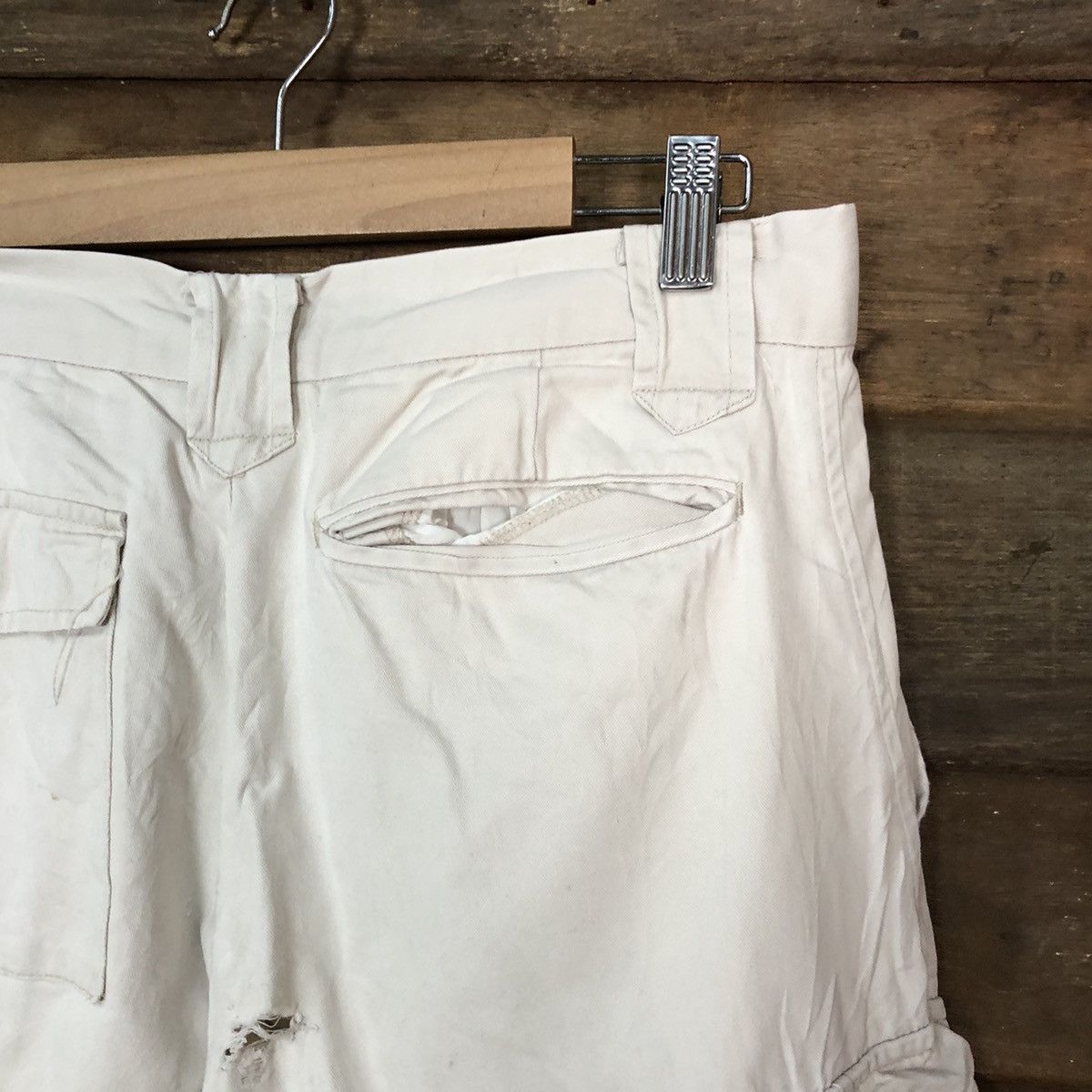 Japanese Brand Japanese Brand White worker tactical Cargo Pants #7109 Size US 29 - 14 Thumbnail