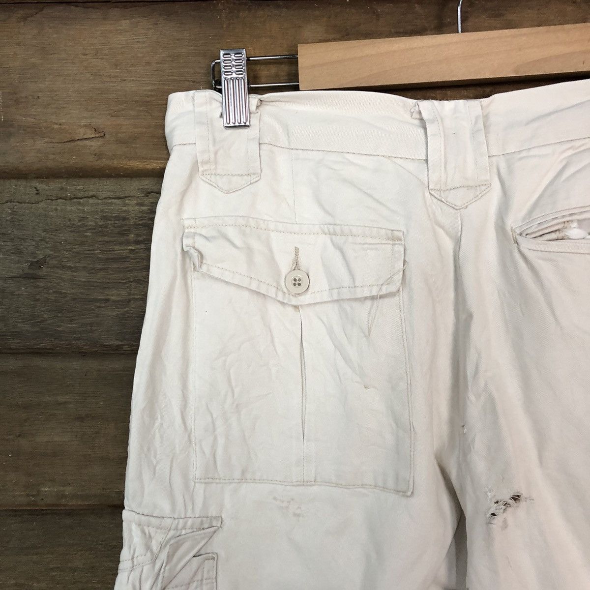 Japanese Brand Japanese Brand White worker tactical Cargo Pants #7109 Size US 29 - 13 Thumbnail
