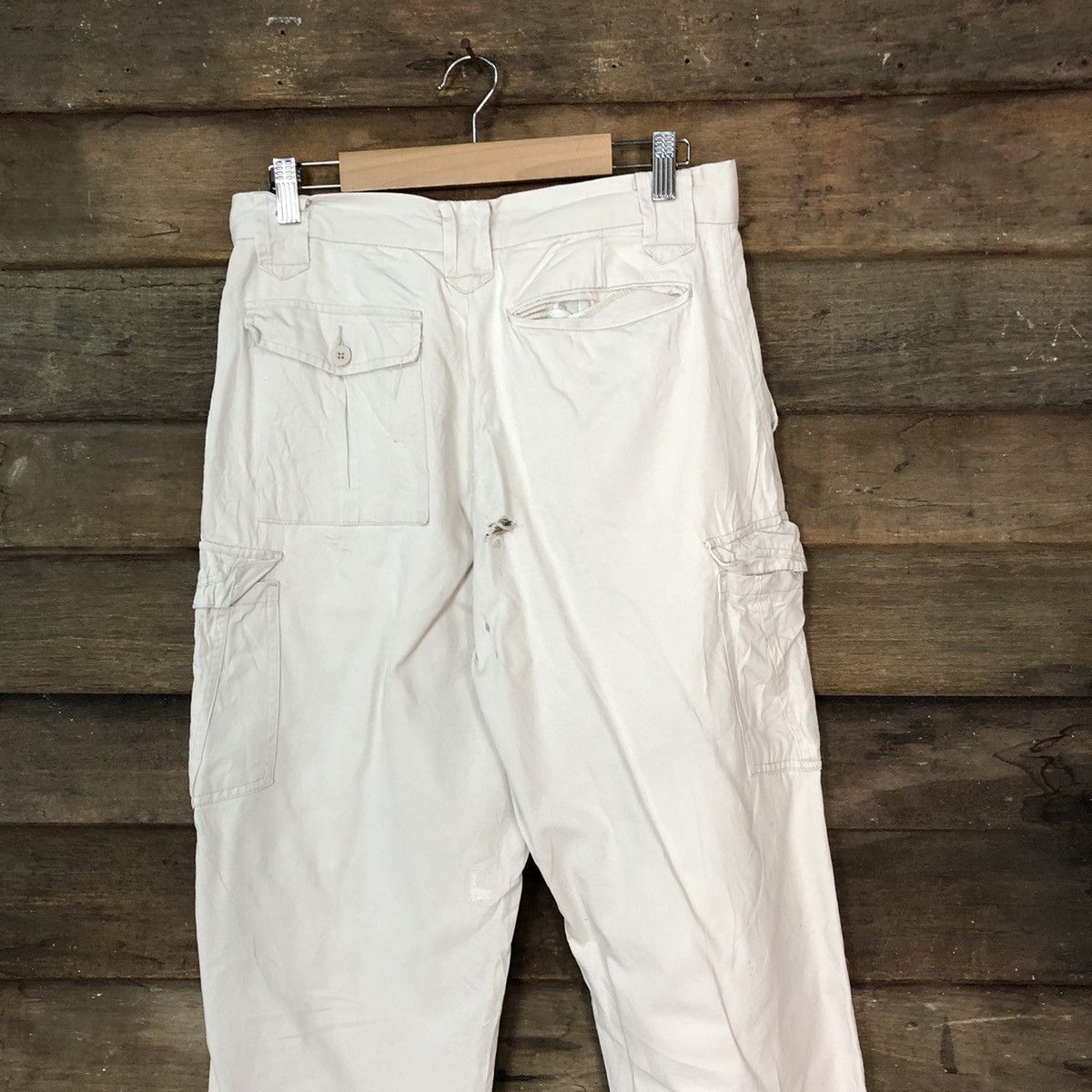 Japanese Brand Japanese Brand White worker tactical Cargo Pants #7109 Size US 29 - 11 Thumbnail