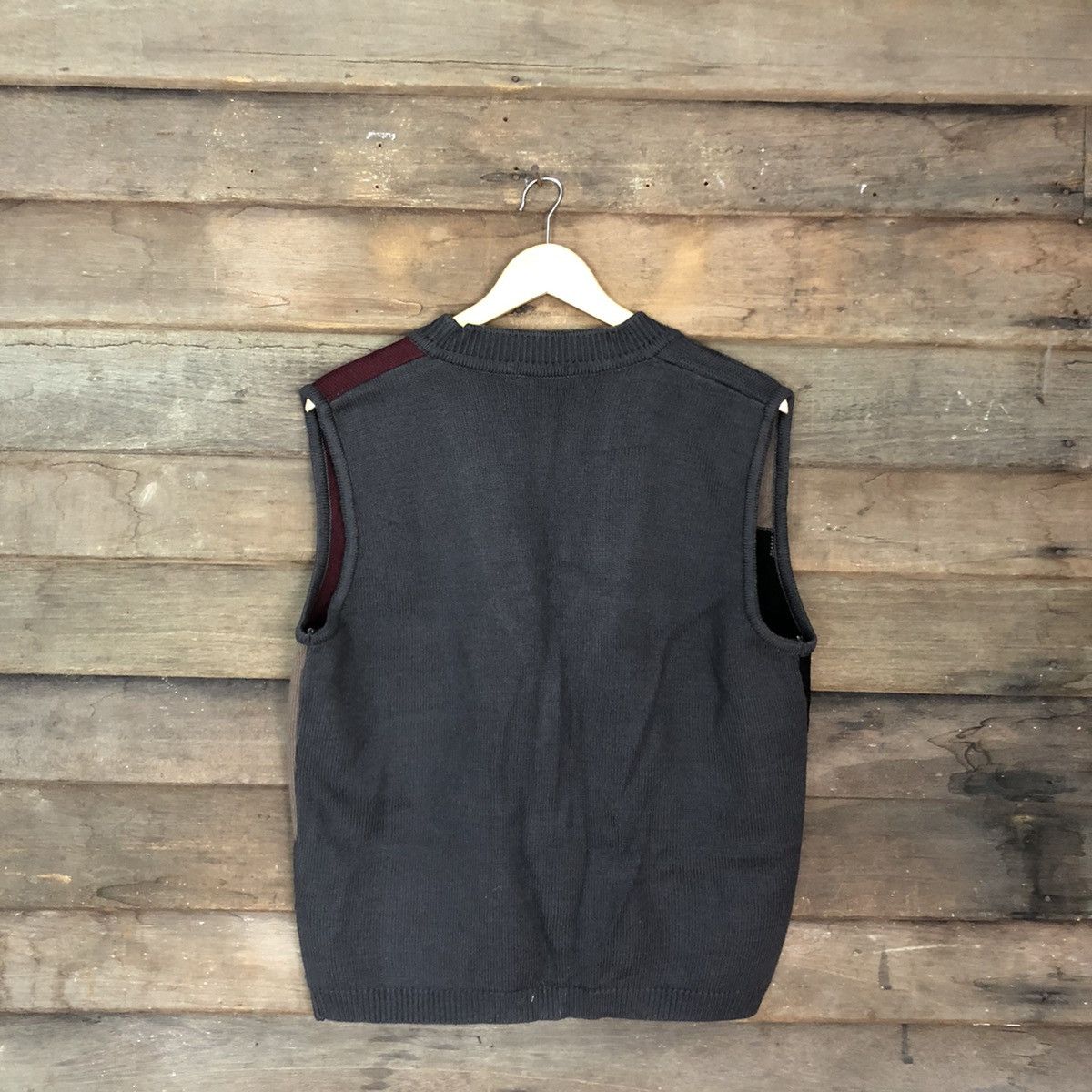 Homespun Knitwear × Japanese Brand Plum Nous vintage japan art Grey Knit Vest #500B Size US L / EU 52-54 / 3 - 10 Thumbnail