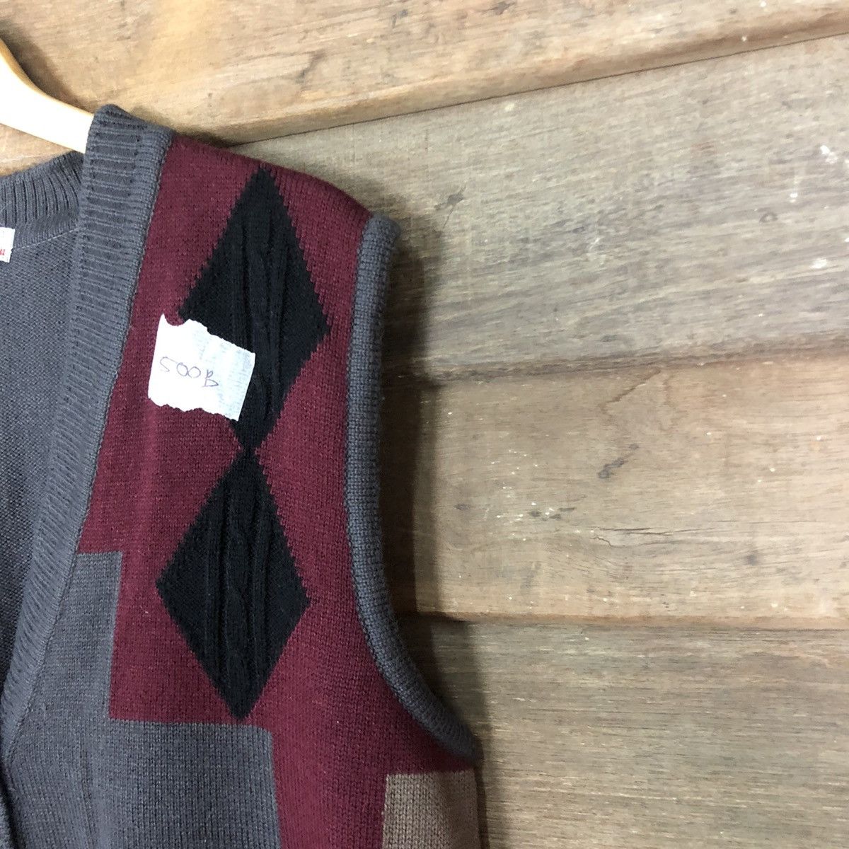 Homespun Knitwear × Japanese Brand Plum Nous vintage japan art Grey Knit Vest #500B Size US L / EU 52-54 / 3 - 4 Thumbnail