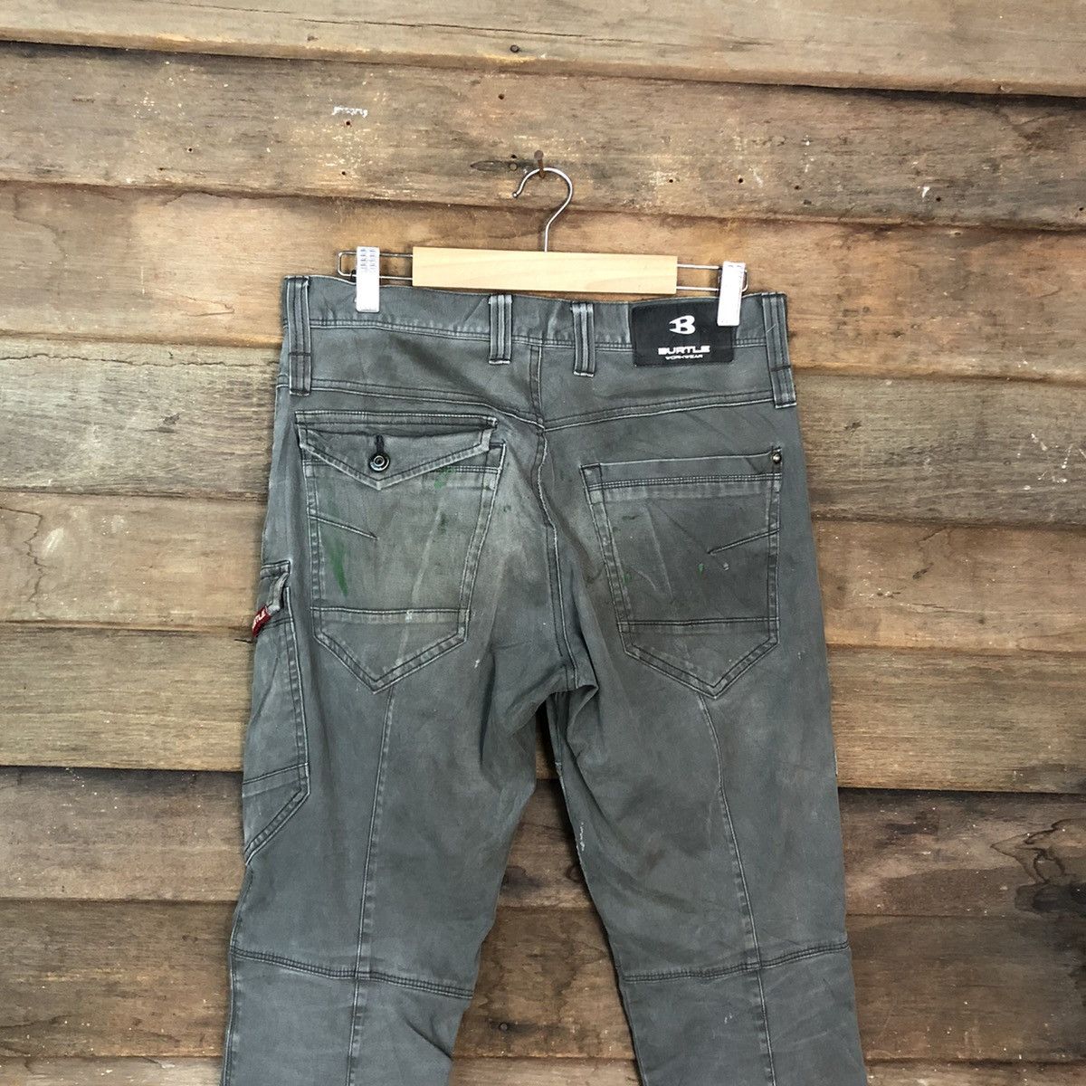 Japanese Brand Burtle Grey Multipocket thrased Tactical Cargo Pants #c1232 Size US 30 / EU 46 - 12 Thumbnail