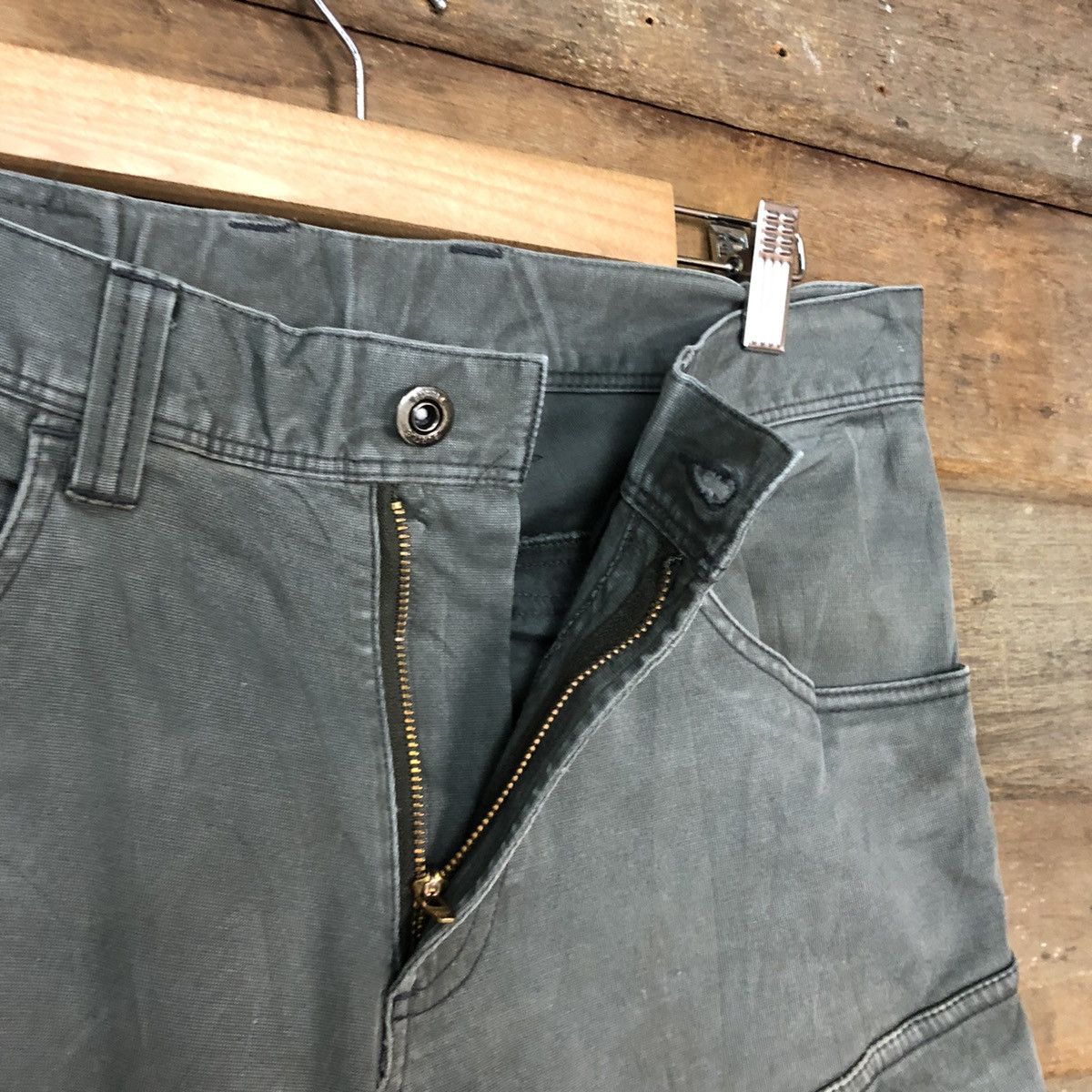 Japanese Brand Burtle Grey Multipocket thrased Tactical Cargo Pants #c1232 Size US 30 / EU 46 - 9 Thumbnail