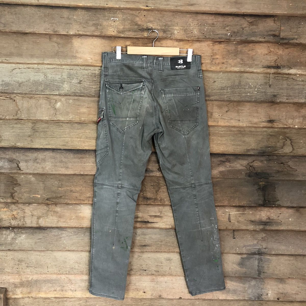 Japanese Brand Burtle Grey Multipocket thrased Tactical Cargo Pants #c1232 Size US 30 / EU 46 - 11 Thumbnail