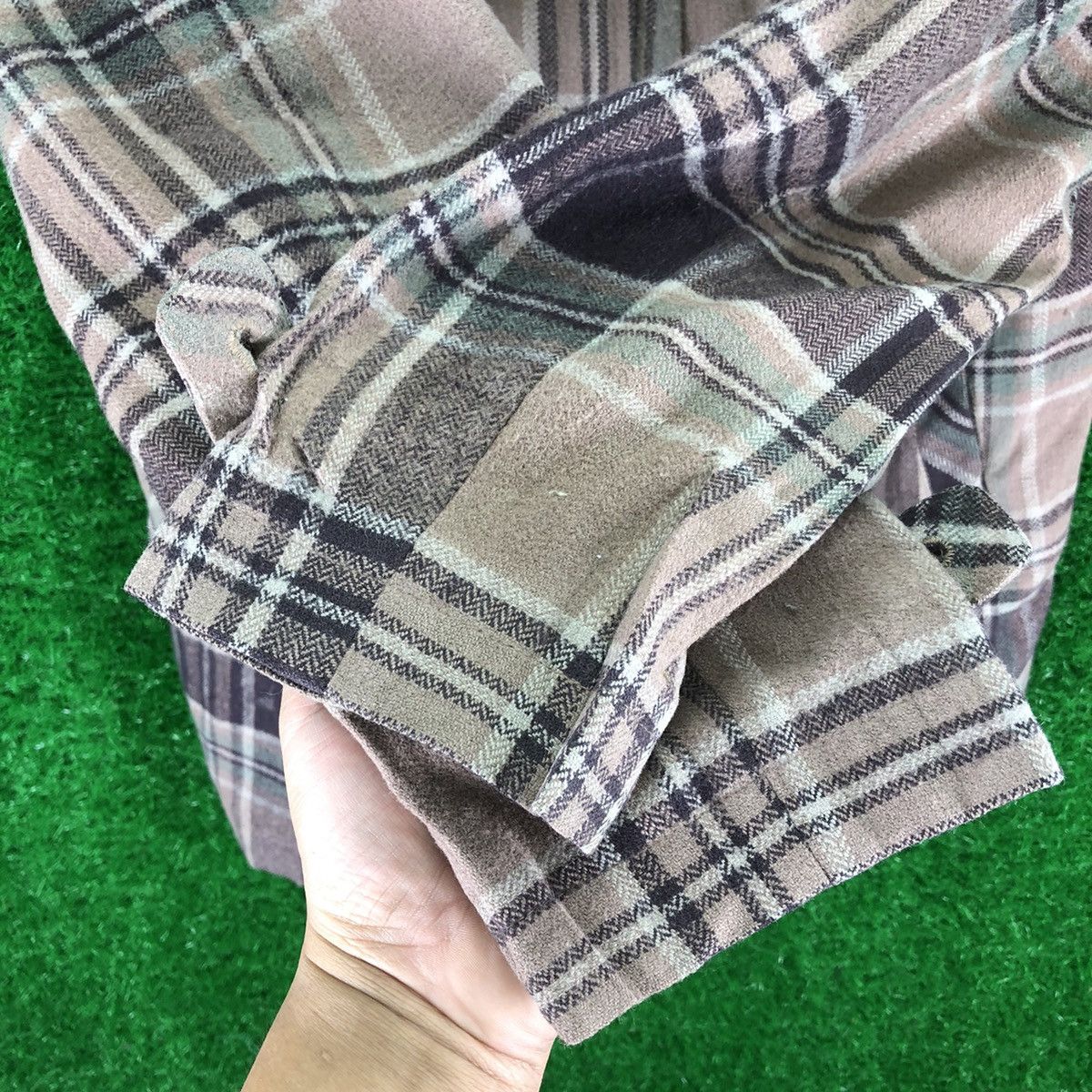 Japanese Brand Vintage Women Wool Jacket Hoodie Tartan Check by PBI Size M / US 6-8 / IT 42-44 - 11 Thumbnail