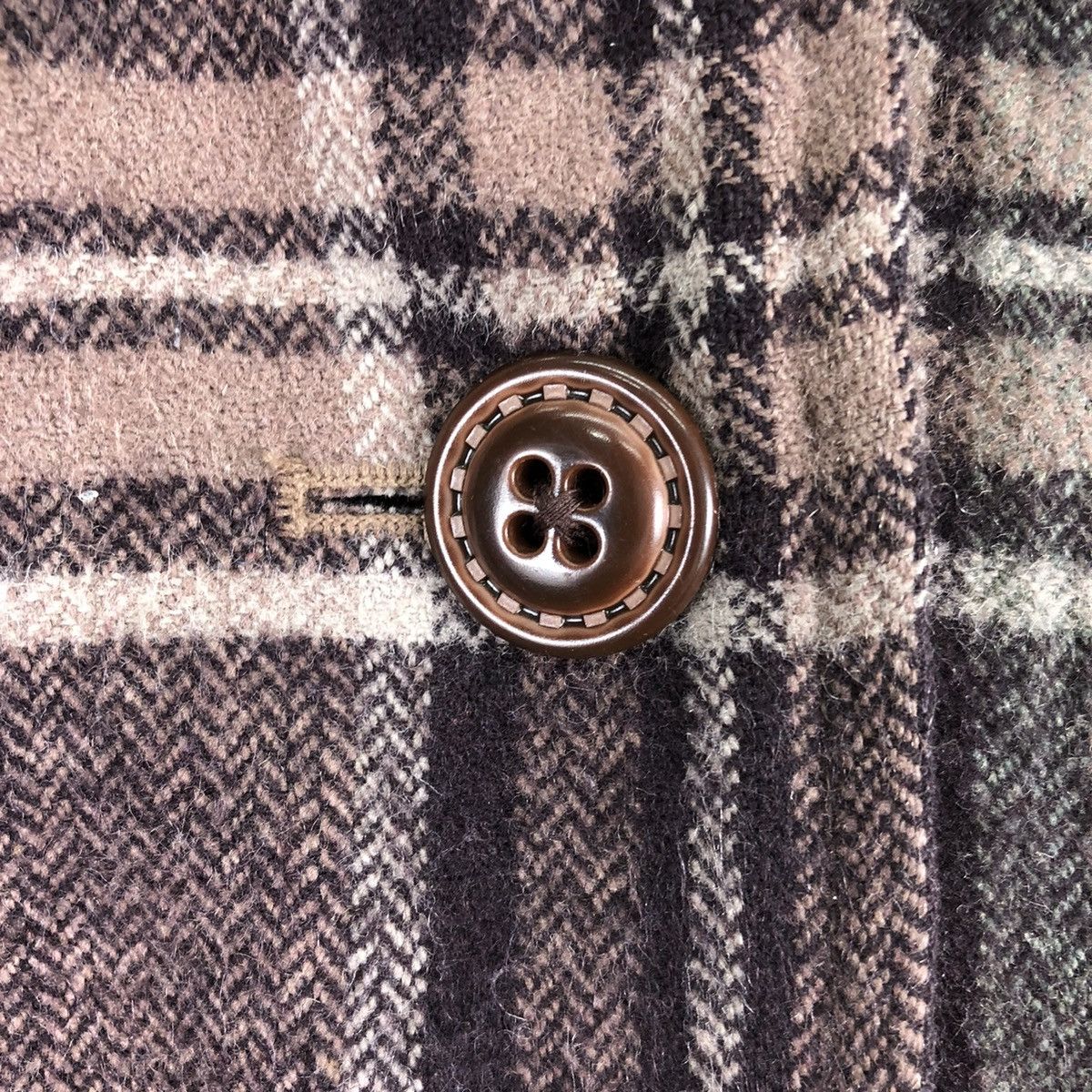 Japanese Brand Vintage Women Wool Jacket Hoodie Tartan Check by PBI Size M / US 6-8 / IT 42-44 - 9 Thumbnail