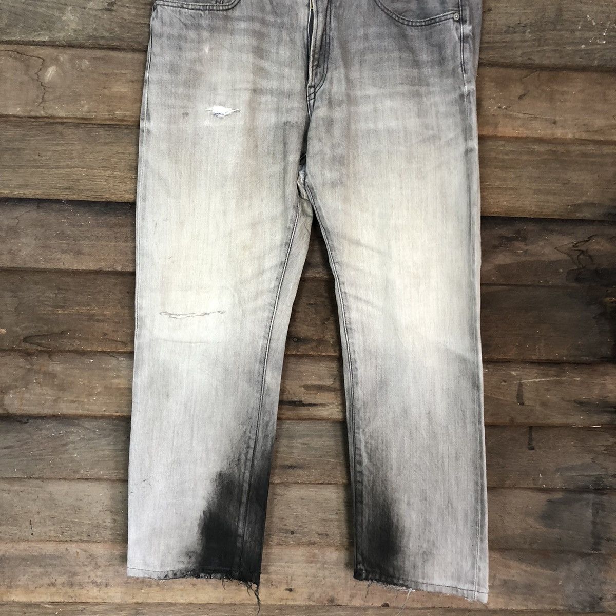Uniqlo Uniqlo Black Faded Denim Jeans Pants #c1224 Size US 32 / EU 48 - 3 Thumbnail