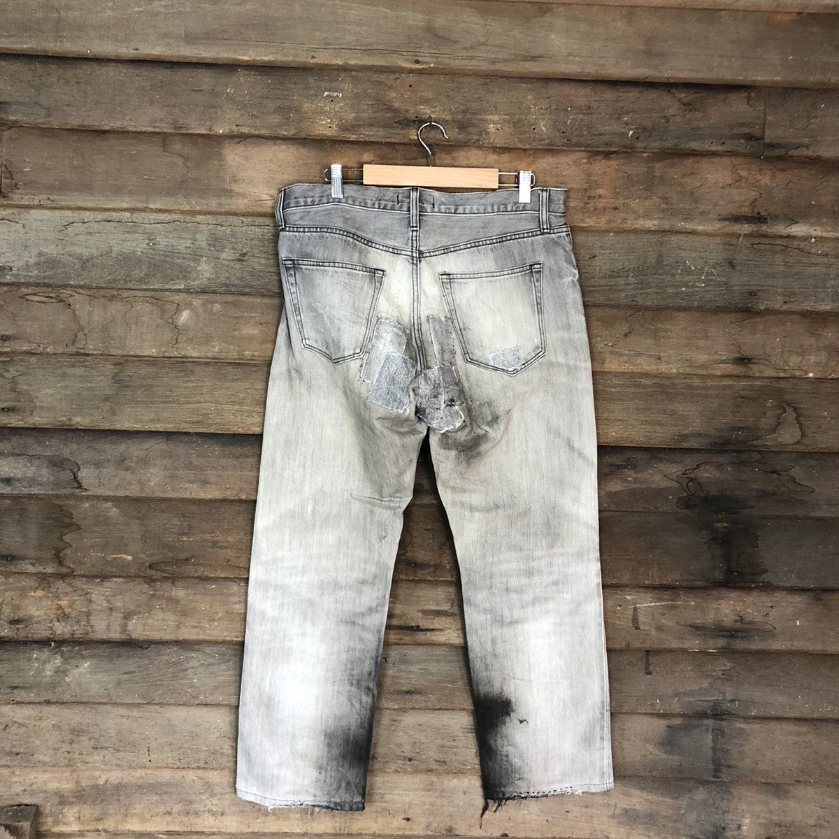 Uniqlo Uniqlo Black Faded Denim Jeans Pants #c1224 Size US 32 / EU 48 - 9 Thumbnail