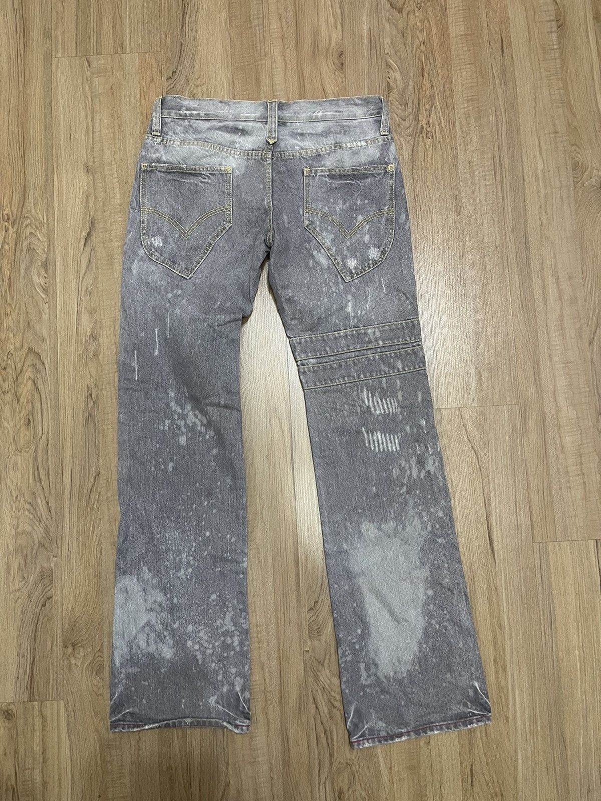 Japanese Brand Jolly Roger Acid Wash style jeans Size US 39 - 7 Thumbnail