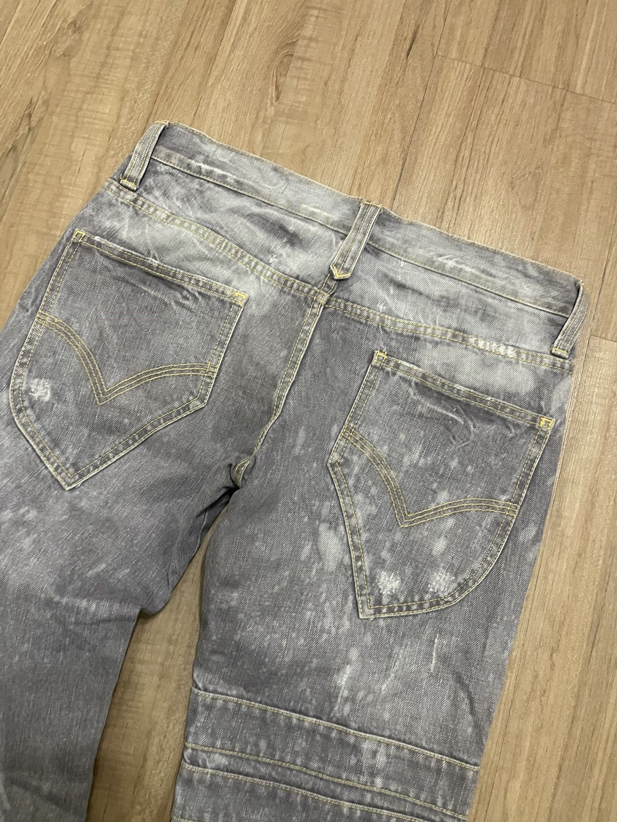 Japanese Brand Jolly Roger Acid Wash style jeans Size US 39 - 6 Thumbnail