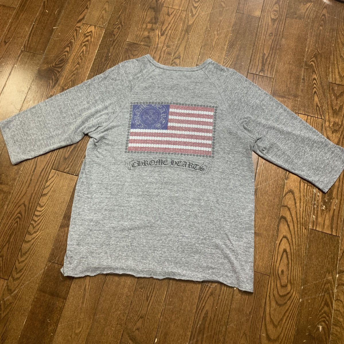 Chrome Hearts Chrome hearts flag 3/4 sleeve tee Size US M / EU 48-50 / 2 - 2 Thumbnail