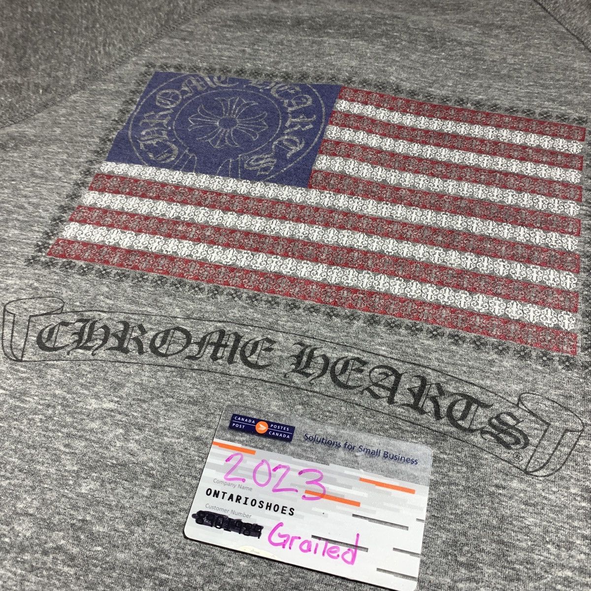 Chrome Hearts Chrome hearts flag 3/4 sleeve tee Size US M / EU 48-50 / 2 - 6 Thumbnail