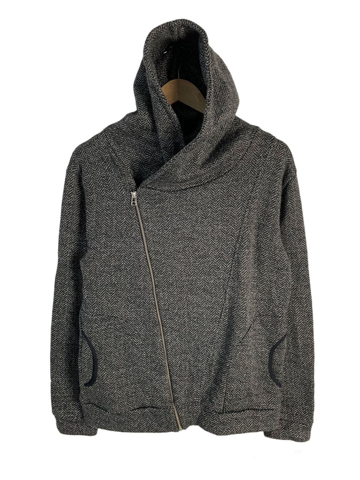 image of Influence X Abahouse Hooded Sweater Jacket in Grey, Men's (Size Medium)