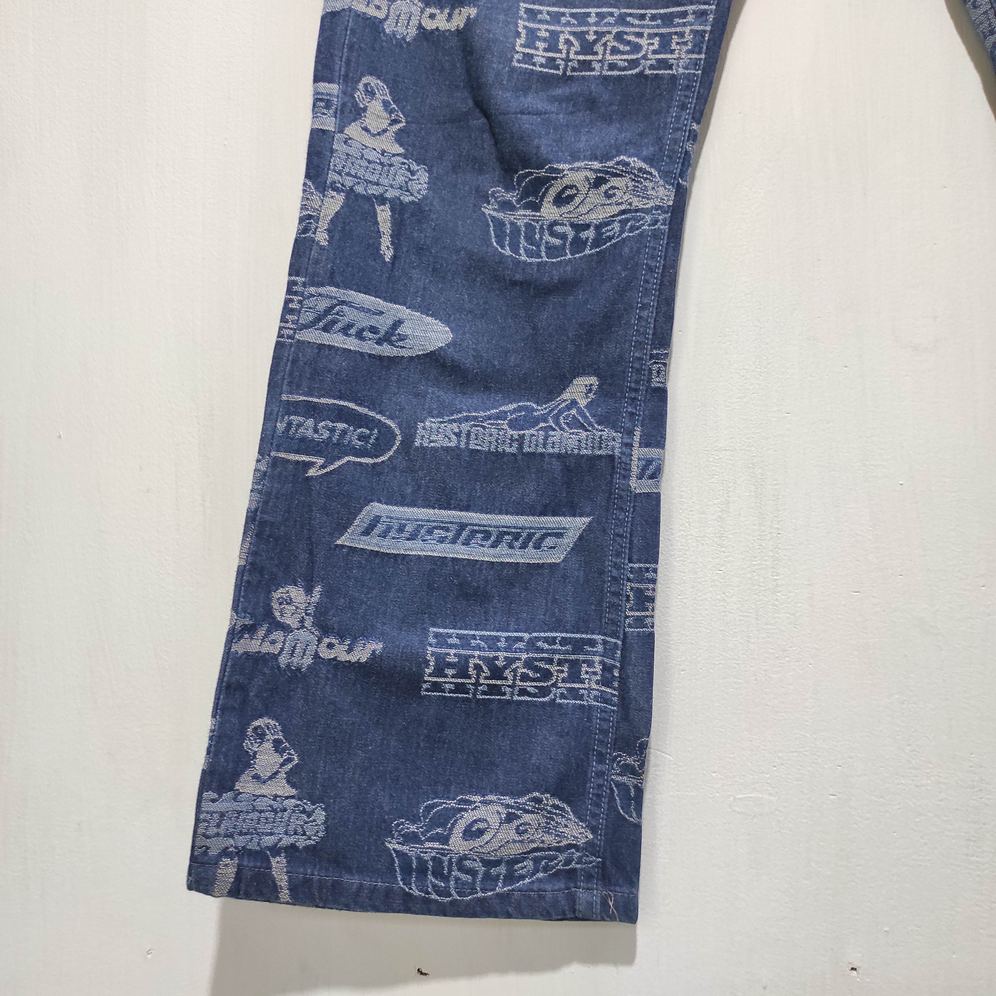 Hysteric Glamour HYSTERIC GLAMOUR PLAYBOY FUCK - BLUE DENIM PANTS Size US 28 / EU 44 - 5 Thumbnail