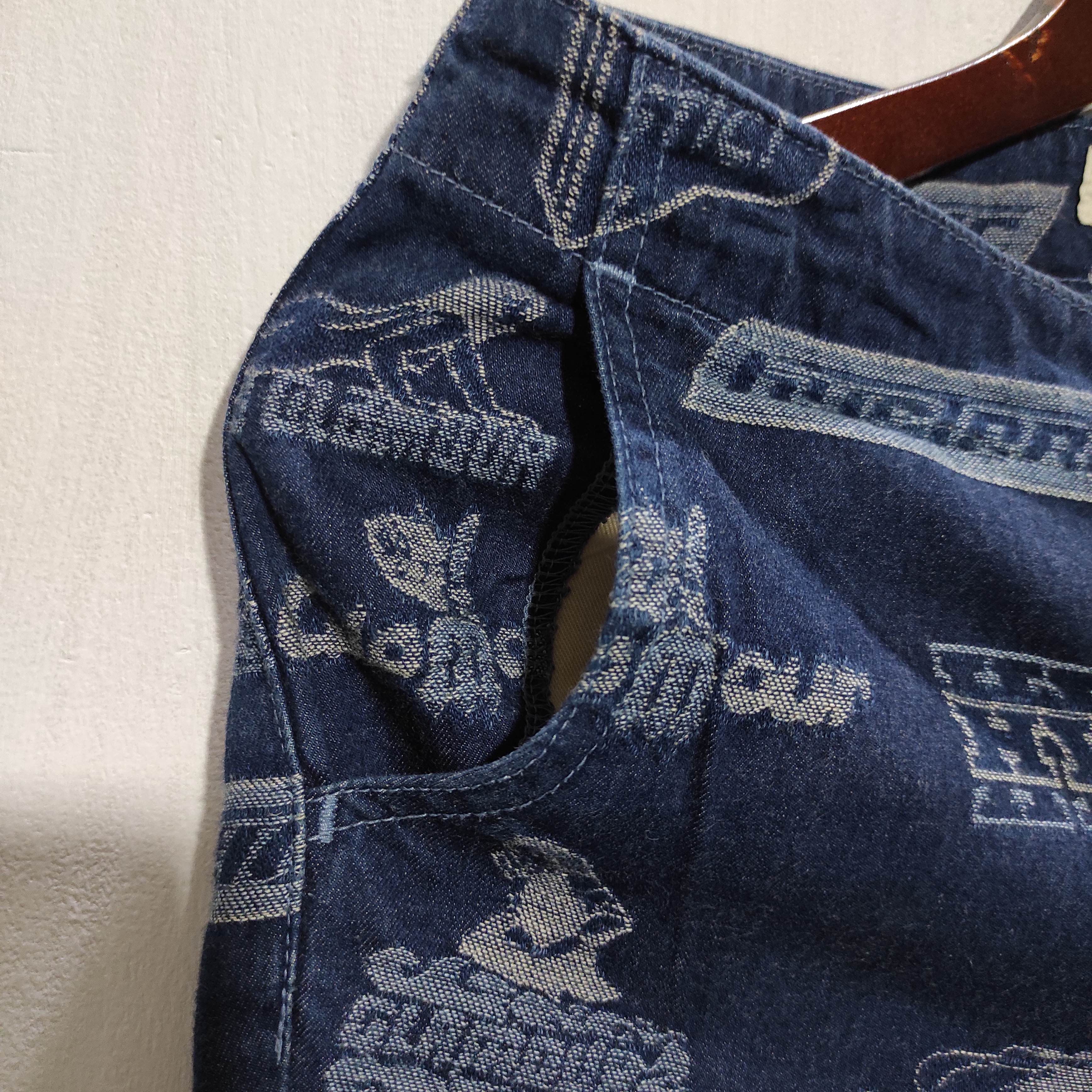 Hysteric Glamour HYSTERIC GLAMOUR PLAYBOY FUCK - BLUE DENIM PANTS Size US 28 / EU 44 - 9 Thumbnail