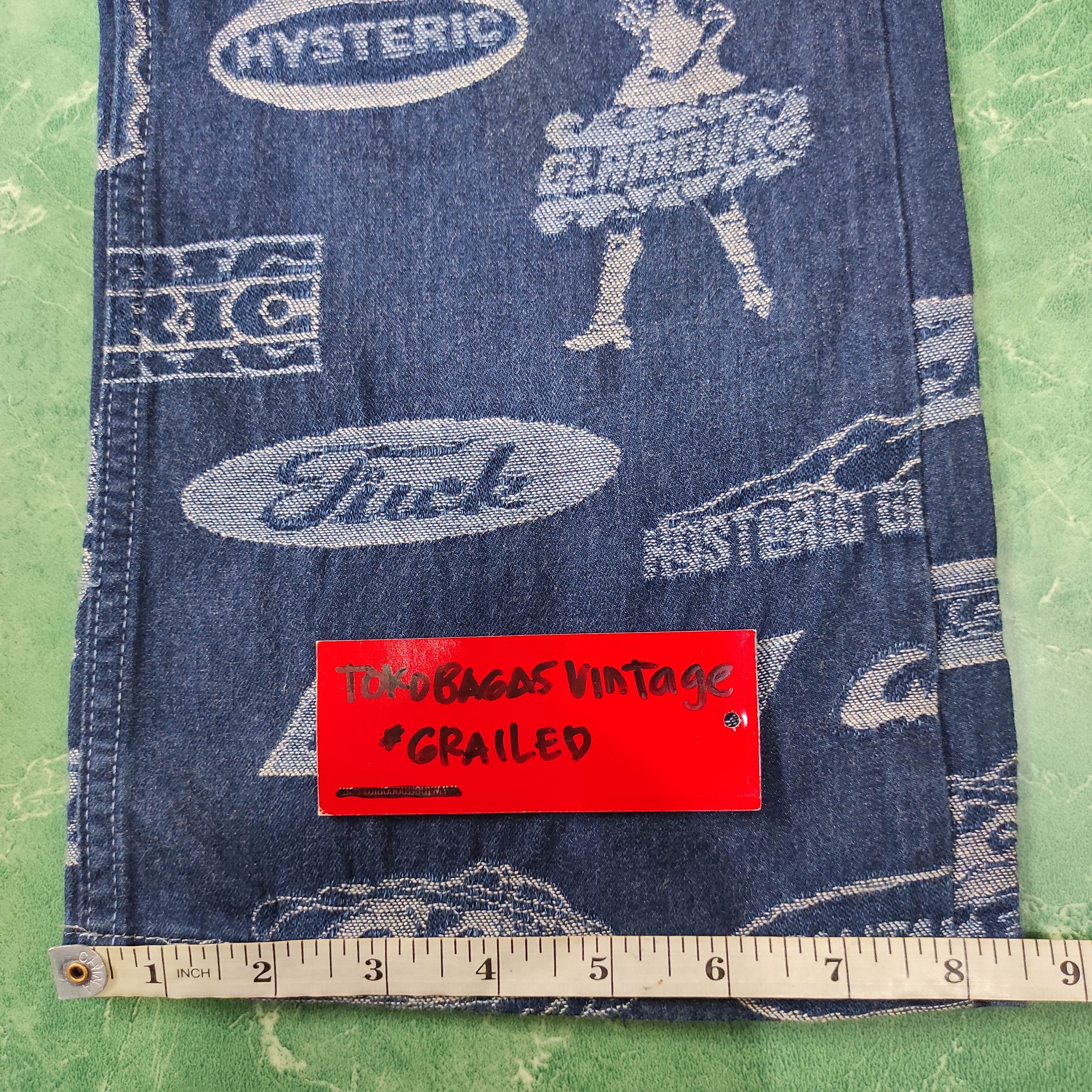 Hysteric Glamour HYSTERIC GLAMOUR PLAYBOY FUCK - BLUE DENIM PANTS Size US 28 / EU 44 - 23 Thumbnail