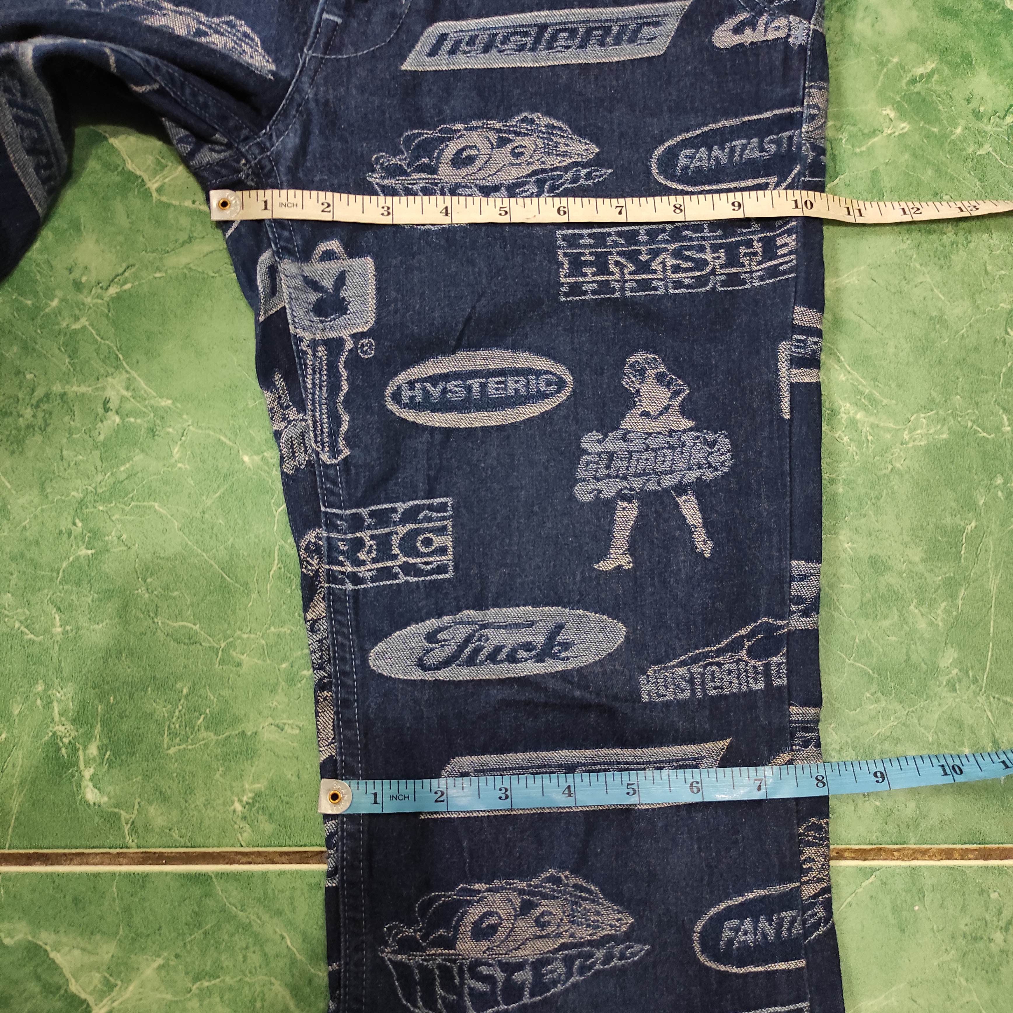 Hysteric Glamour HYSTERIC GLAMOUR PLAYBOY FUCK - BLUE DENIM PANTS Size US 28 / EU 44 - 22 Thumbnail