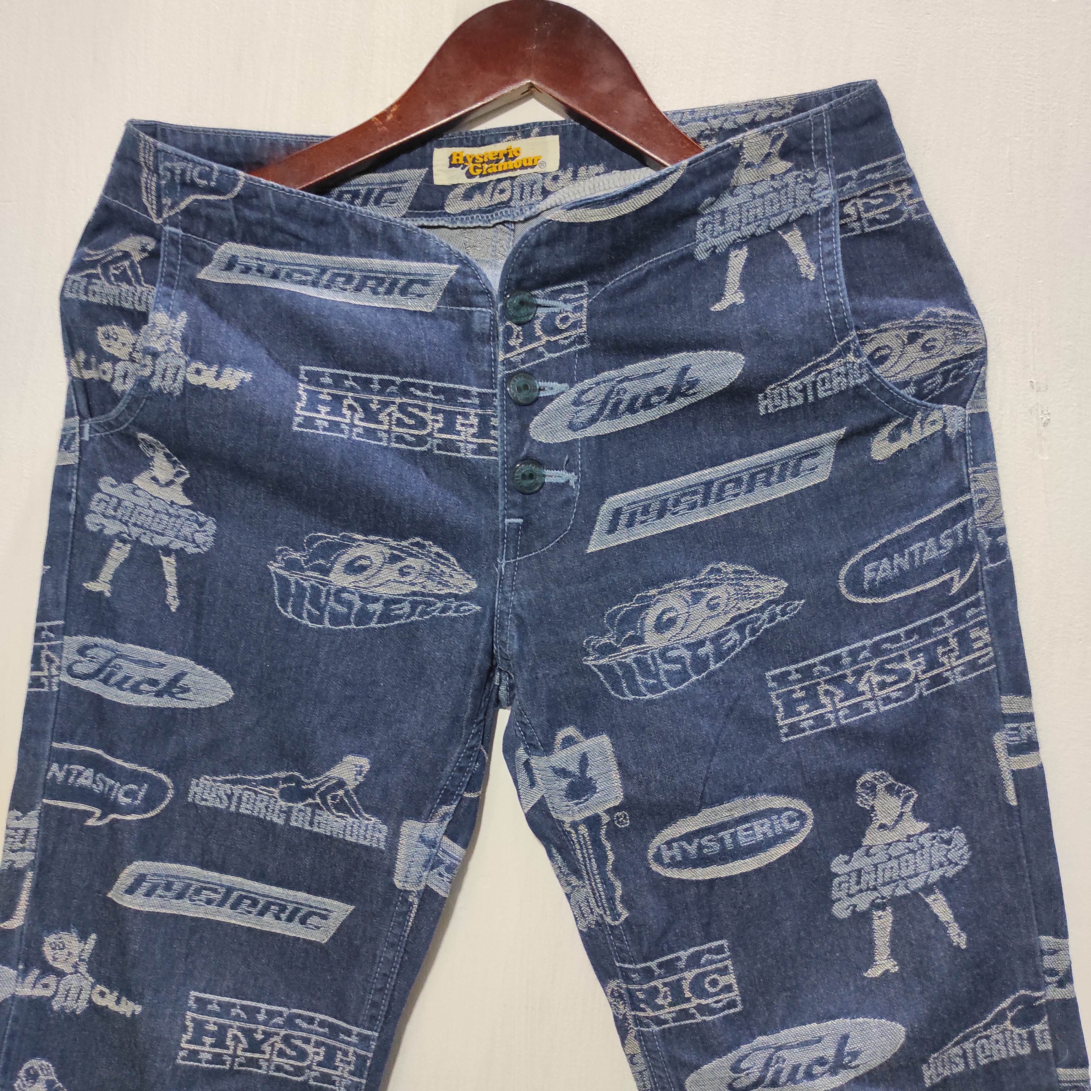 Hysteric Glamour HYSTERIC GLAMOUR PLAYBOY FUCK - BLUE DENIM PANTS Size US 28 / EU 44 - 3 Thumbnail
