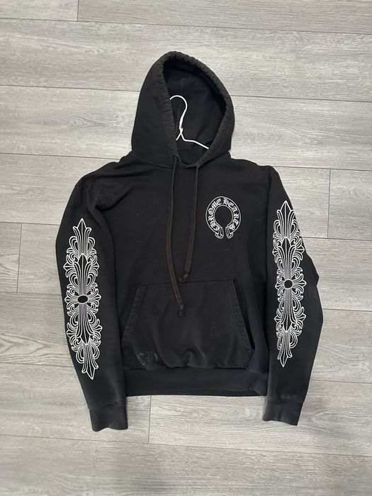 Chrome Hearts Chrome Hearts Horseshoe Floral Hoodie | Grailed