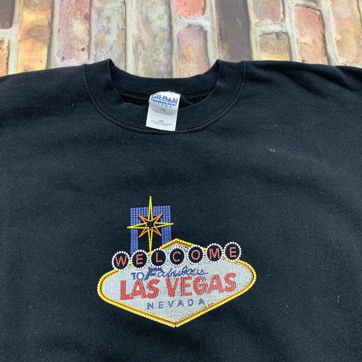 Gildan × Vintage Vintage Las Vegas sweatshirt Size US XXL / EU 58 / 5 - 2 Thumbnail