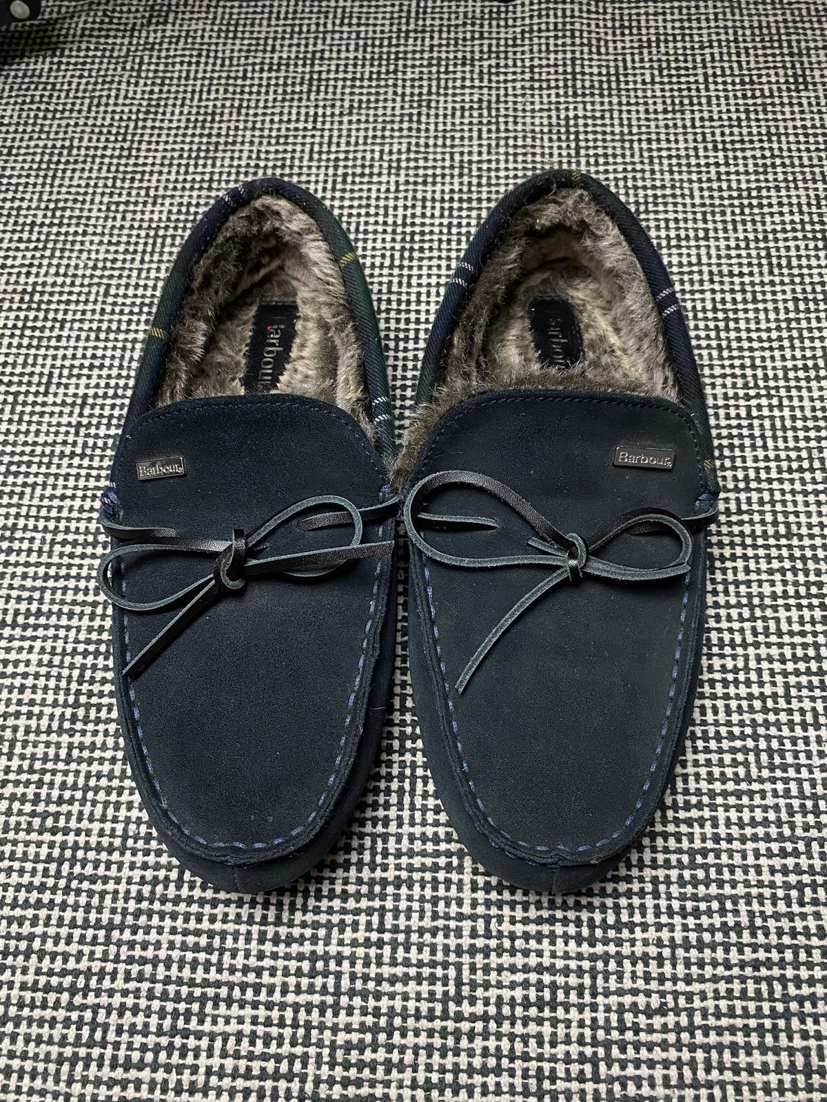 Barbour × Vintage Rare vintage Maccasins Barbour blue y2k shoes Size US 7 / EU 40 - 2 Thumbnail