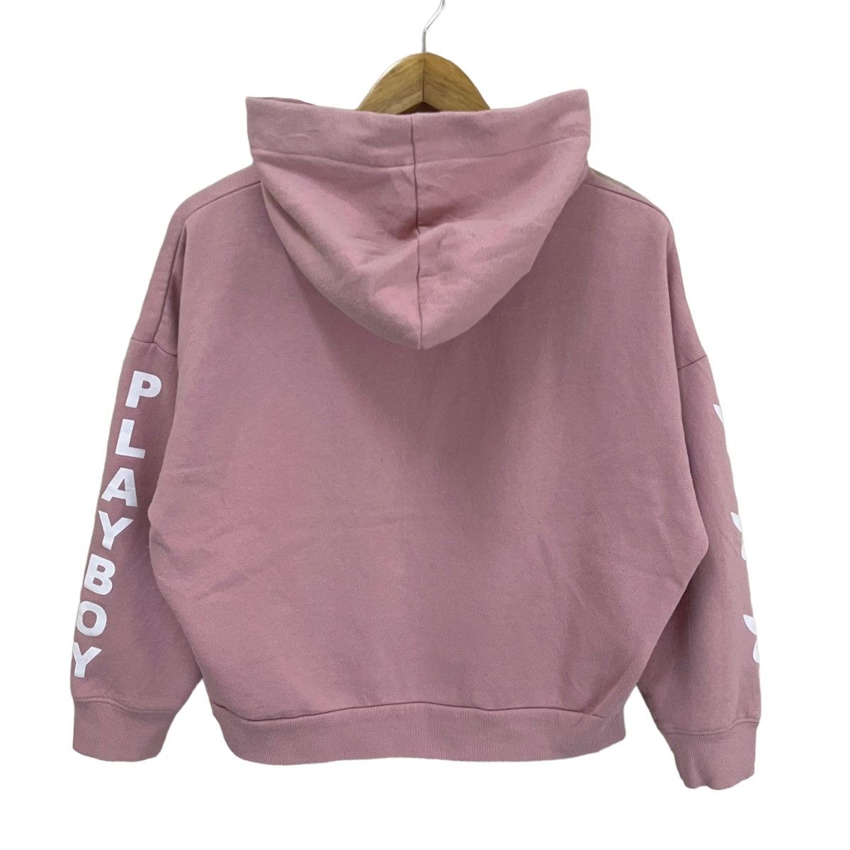Playboy 💥 PLAYBOY BUNNY PINKY PULLOVER HOODIE SWEATER Size S / US 4 / IT 40 - 7 Thumbnail