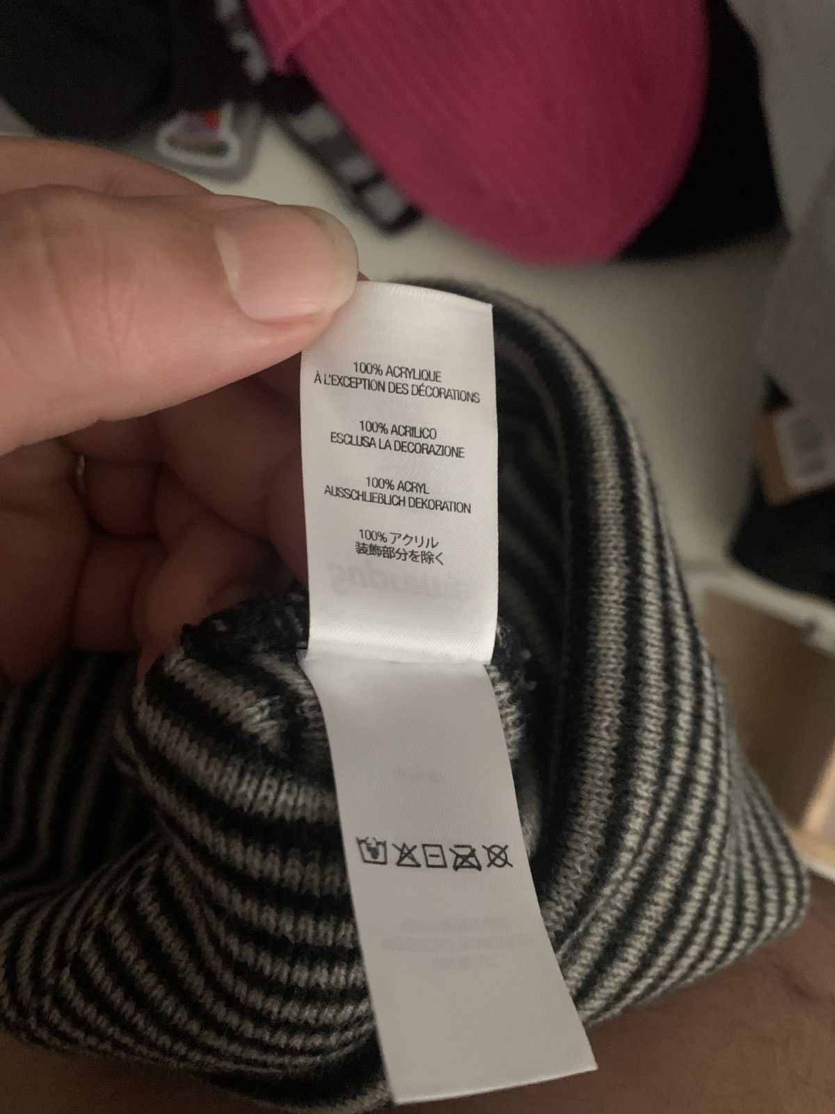 Supreme Supreme Rainbow Stripe Beanie - Black Size ONE SIZE - 4 Thumbnail