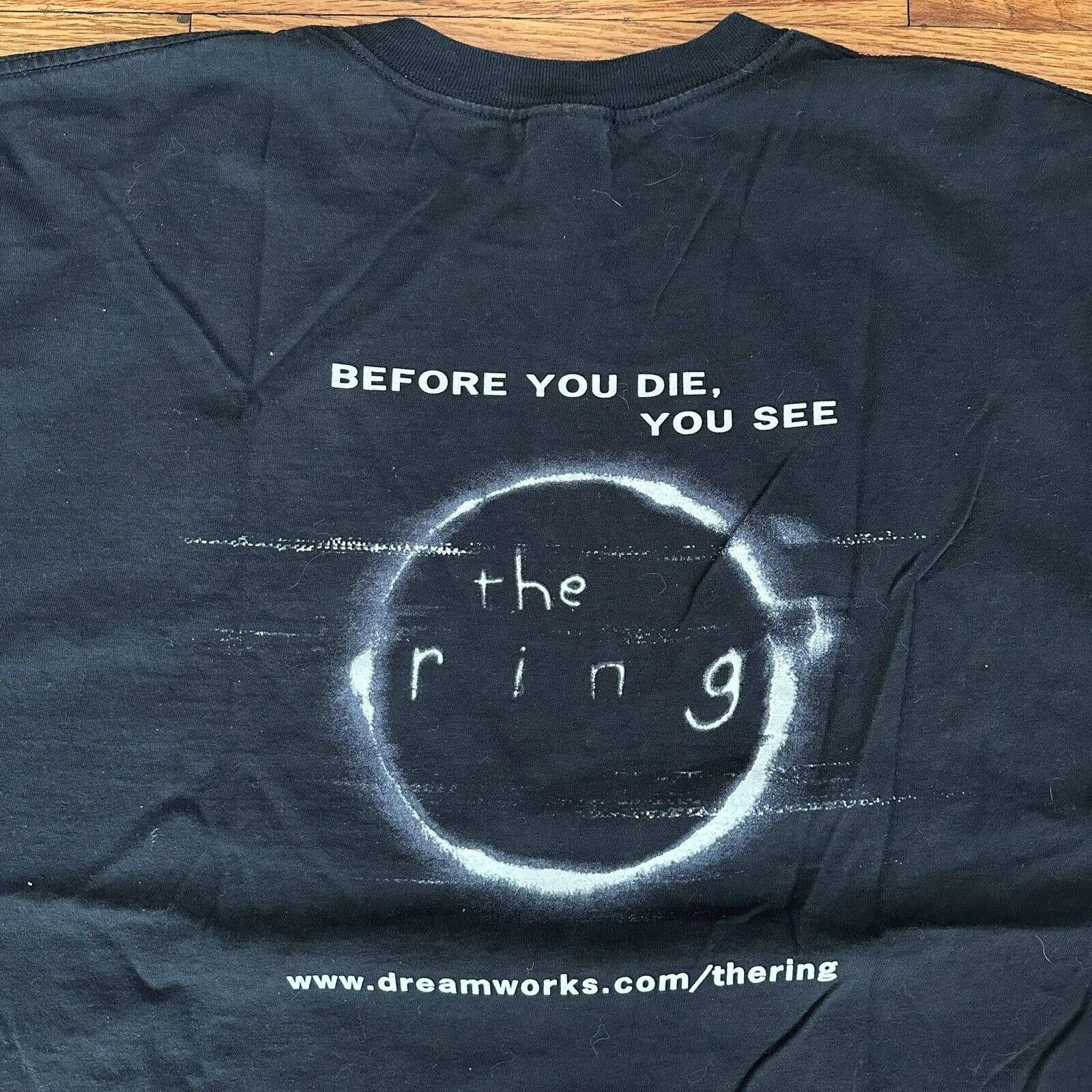 Vintage 2002 The Ring Movie Promo T-Shirt XL Men Horror
