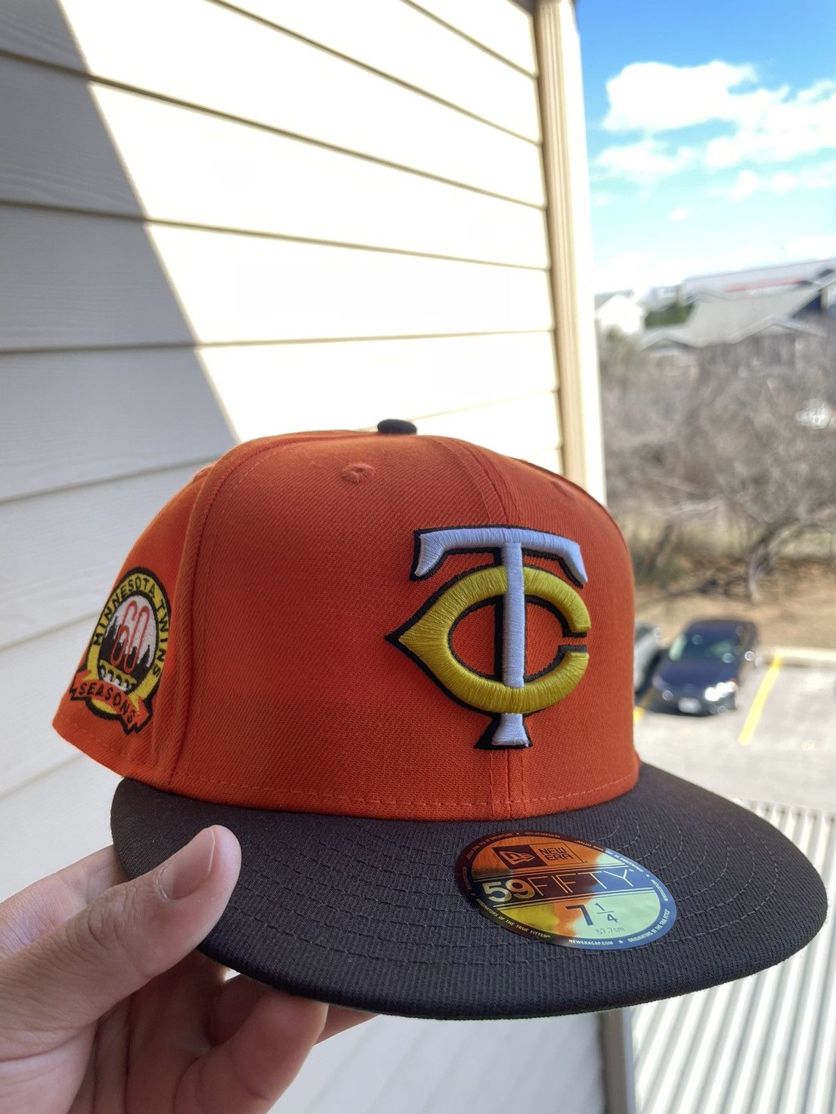 Men's New Era Light Blue Minnesota Twins 60th Anniversary 59FIFTY