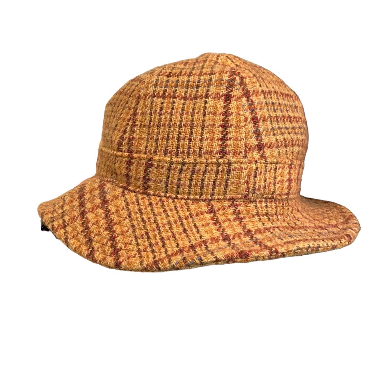 Issey Miyake Issey Miyake Nova Check Knit Bucket Hat / Vintage 80s Cap Size ONE SIZE - 2 Thumbnail
