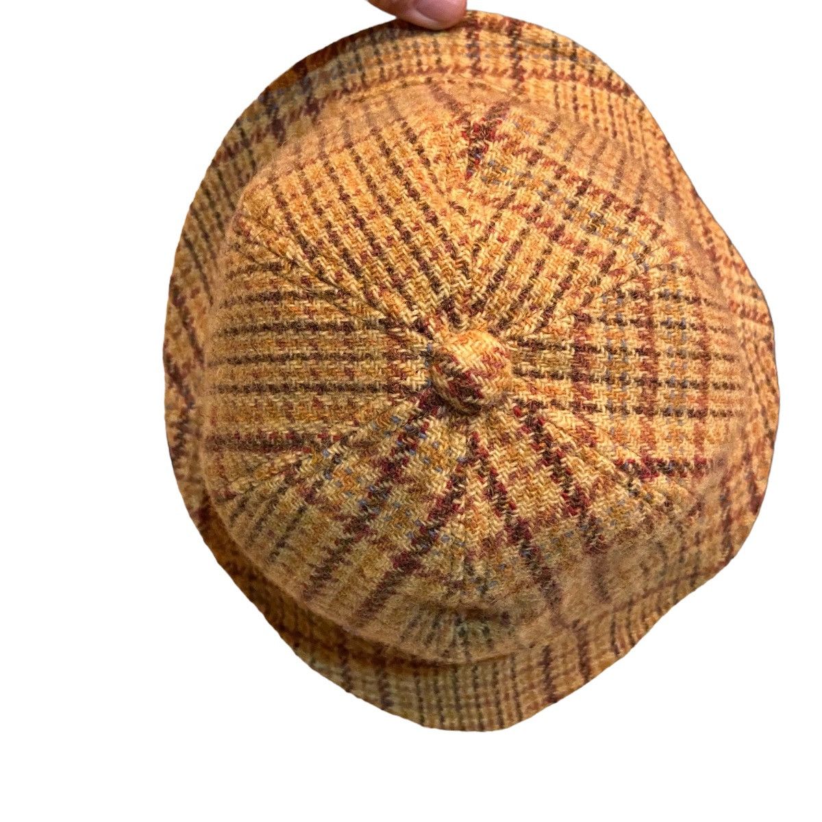 Issey Miyake Issey Miyake Nova Check Knit Bucket Hat / Vintage 80s Cap Size ONE SIZE - 3 Thumbnail