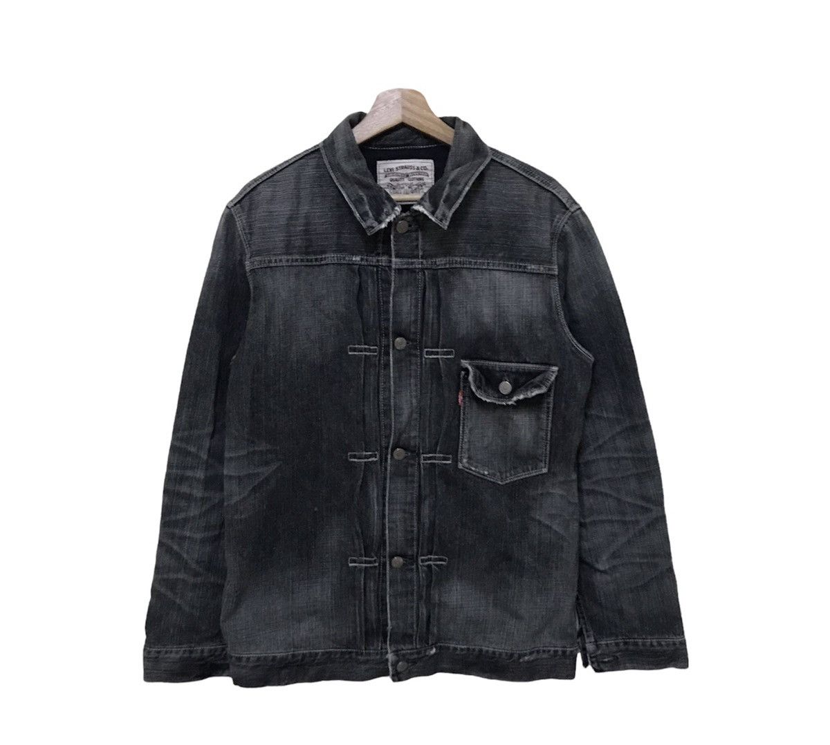 Levi's × Vintage Vintage Levis Distressed Denim Button Jacket Size US M / EU 48-50 / 2 - 1 Thumbnail