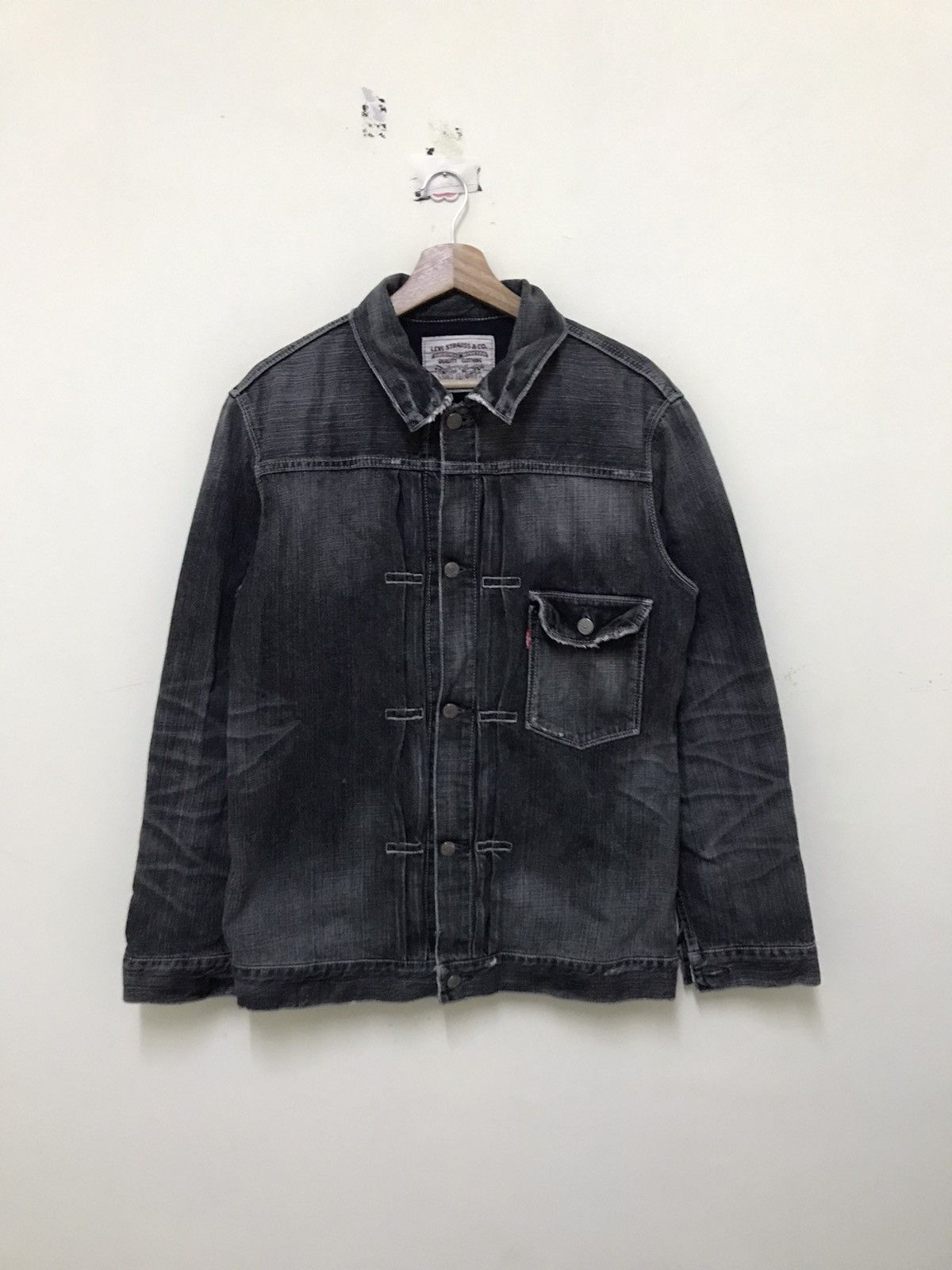 Levi's × Vintage Vintage Levis Distressed Denim Button Jacket Size US M / EU 48-50 / 2 - 3 Thumbnail