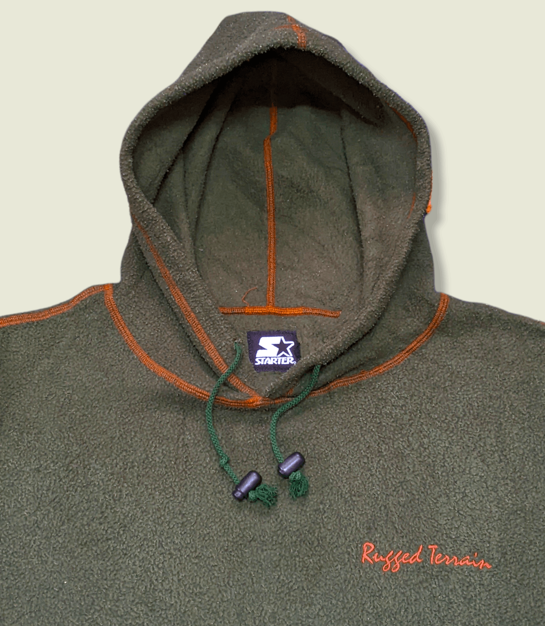 Vintage 90s Starter Rugged Terrain Recycled Fleece Hoodie