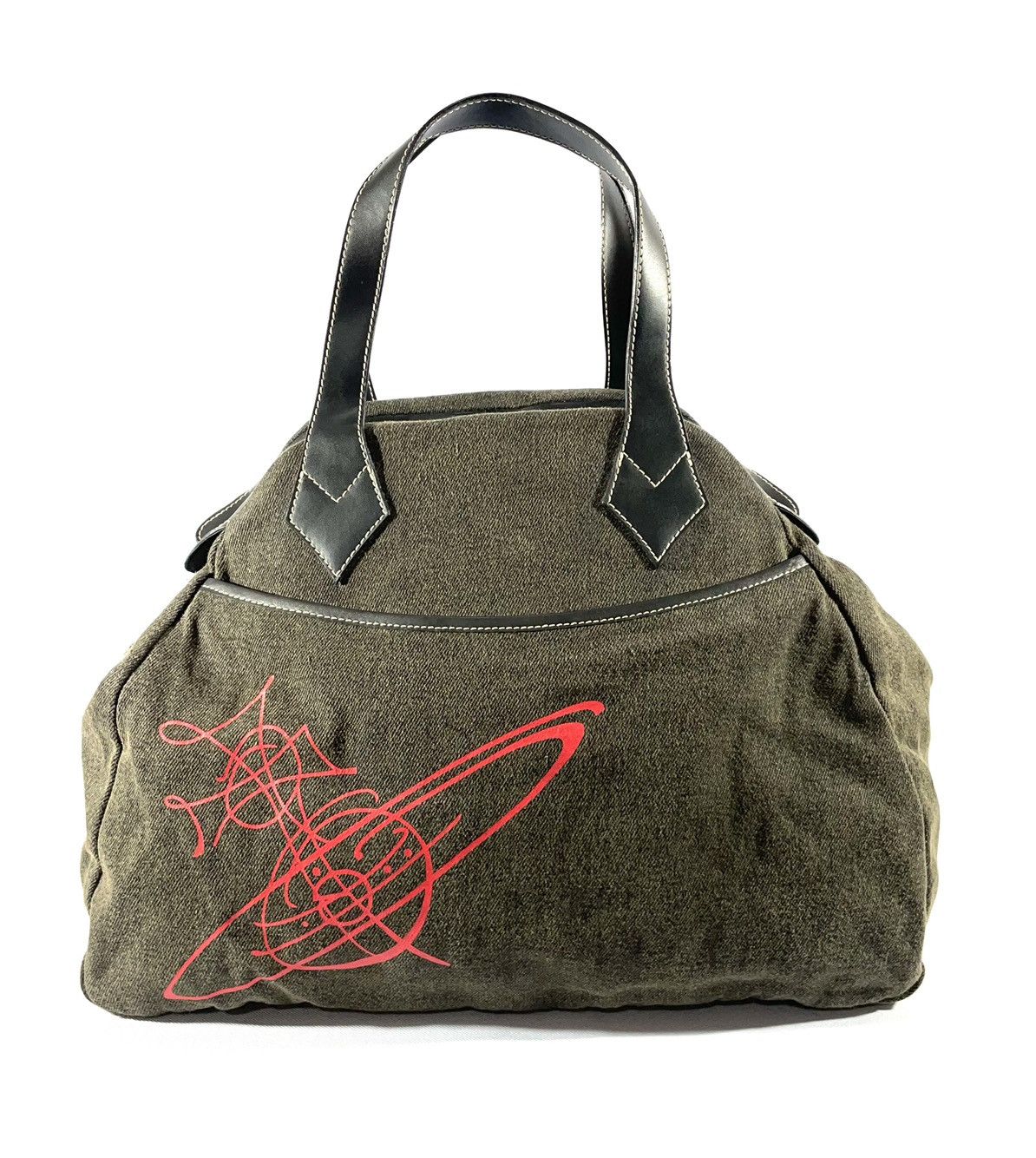 Vivienne Westwood Orb Script Print Canvas Tote - Medium Size ONE SIZE - 1 Thumbnail
