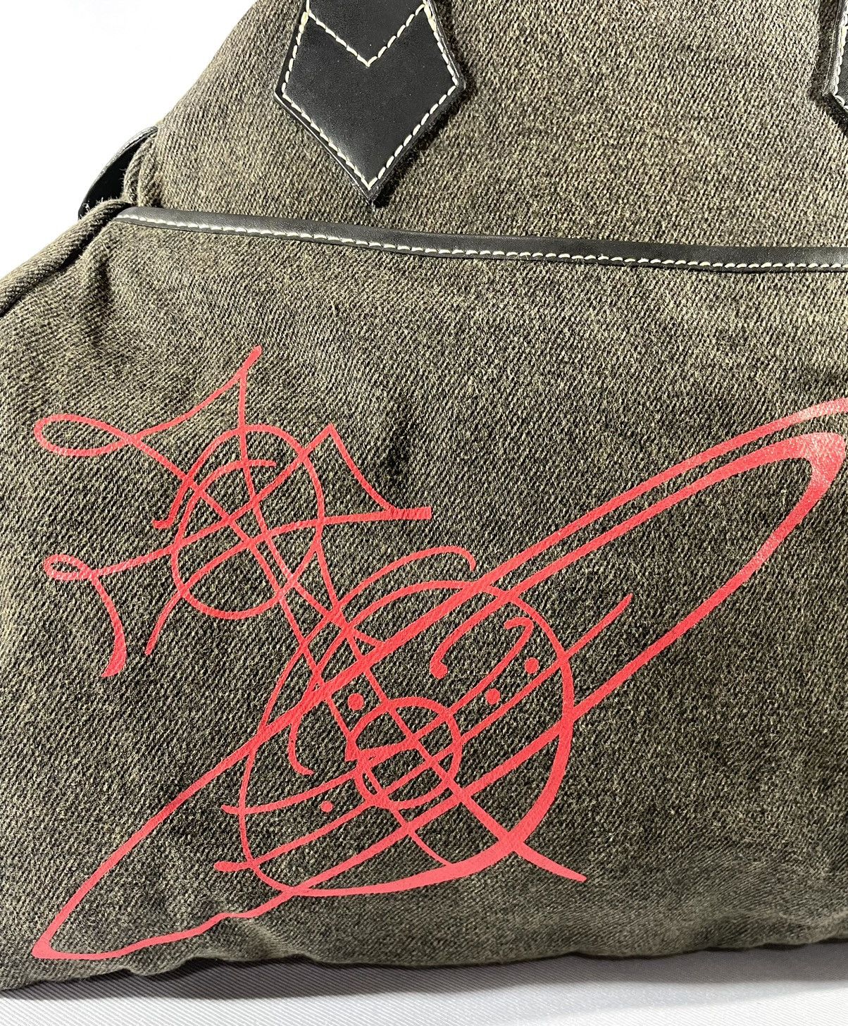 Vivienne Westwood Orb Script Print Canvas Tote - Medium Size ONE SIZE - 3 Thumbnail