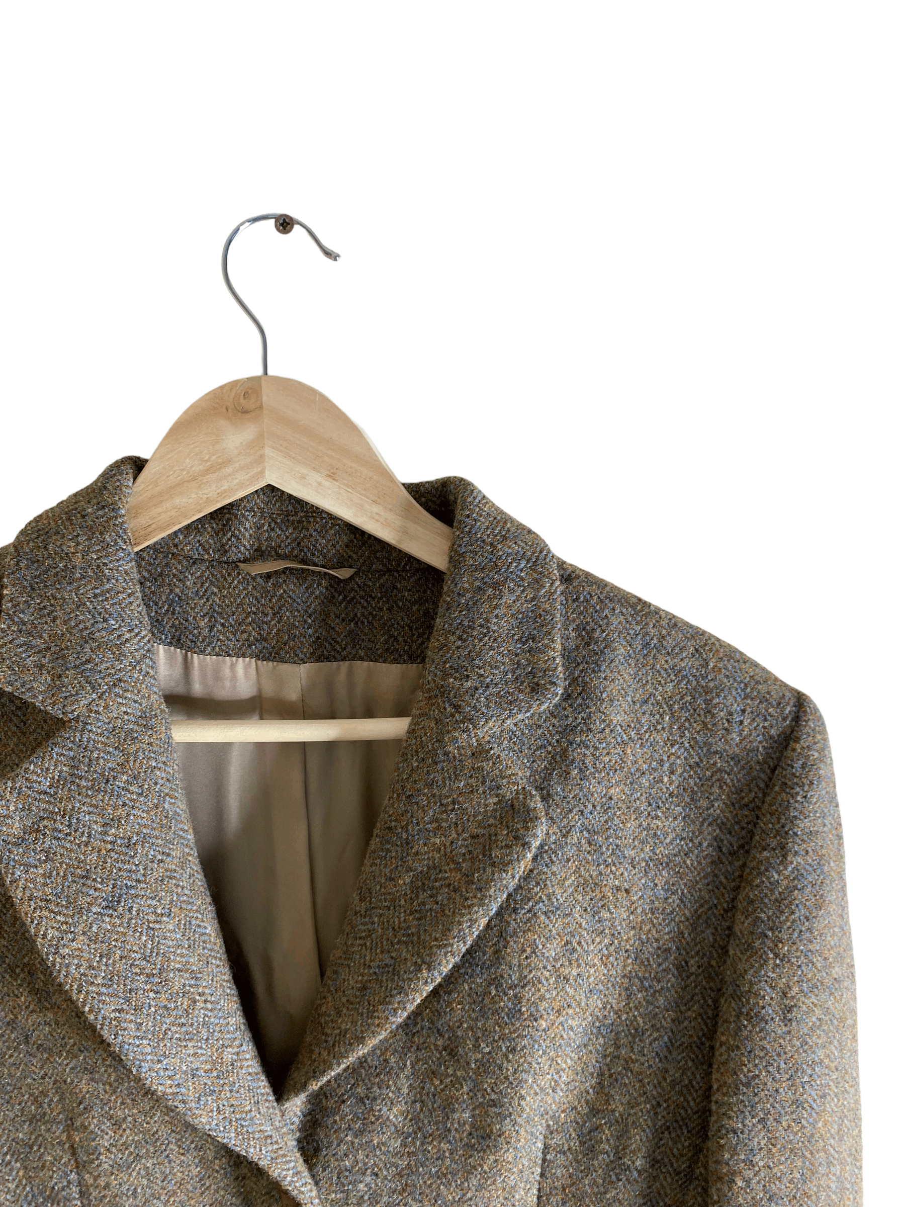 Harris Tweed × Vintage 80s' Harris tweed checkered vintage blazer, size S Size 42R - 4 Thumbnail