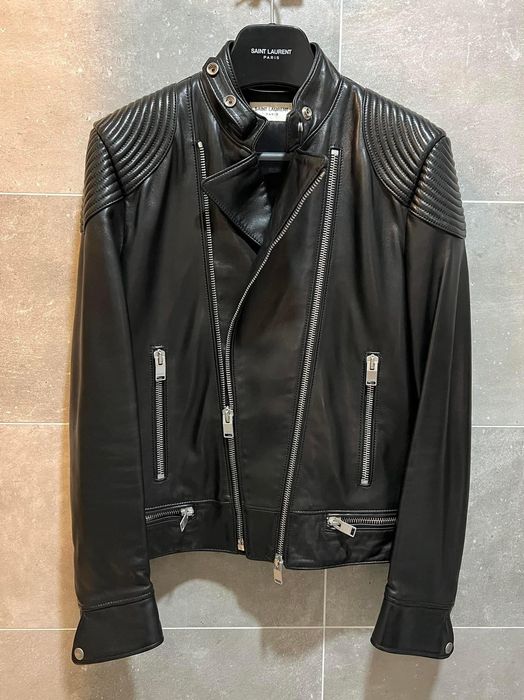 Saint laurent cafe outlet racer jacket