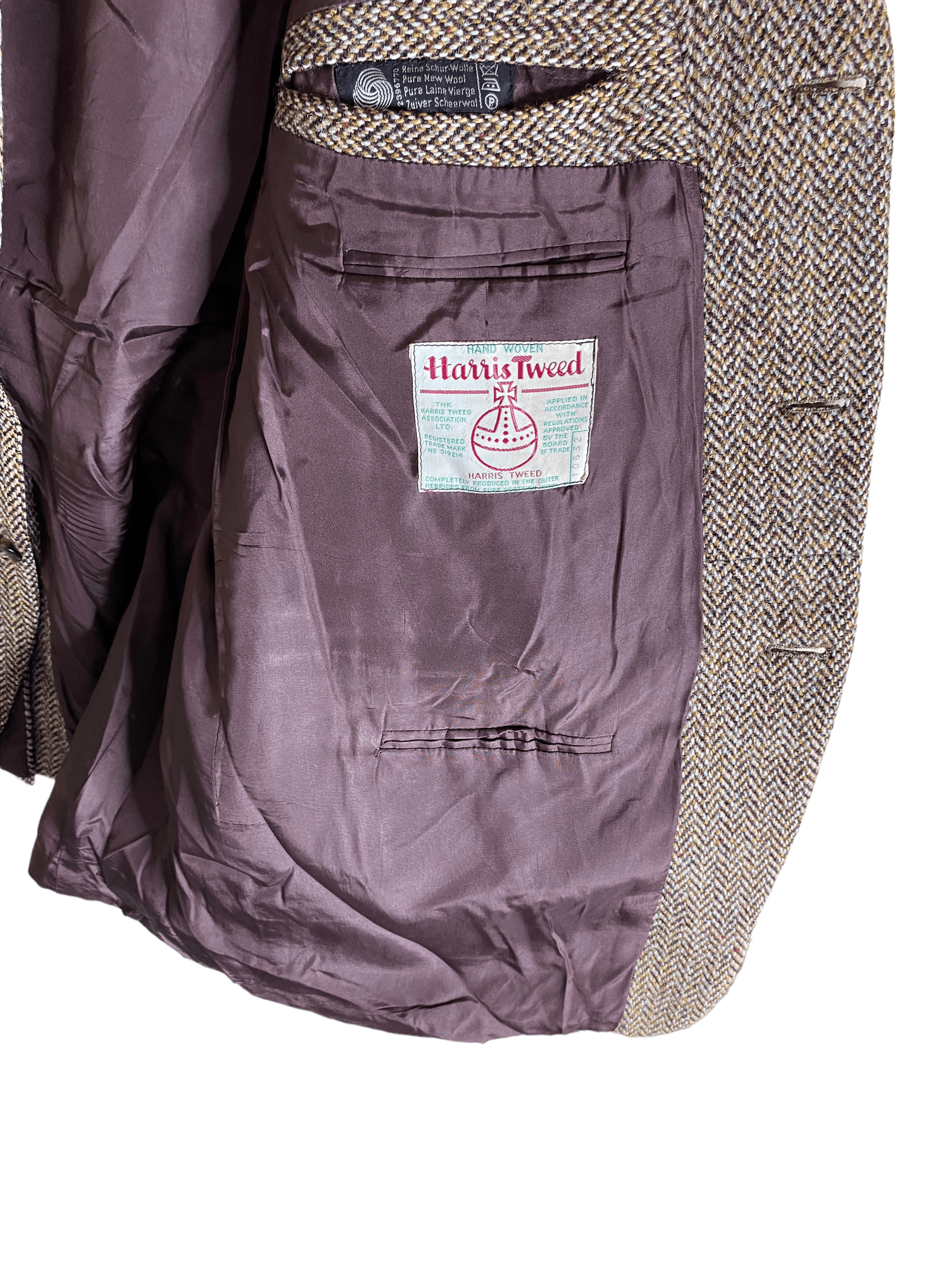 Harris Tweed × Vintage 80s' harris tweed vintage checkered blazer, size XL Size 52R - 5 Thumbnail