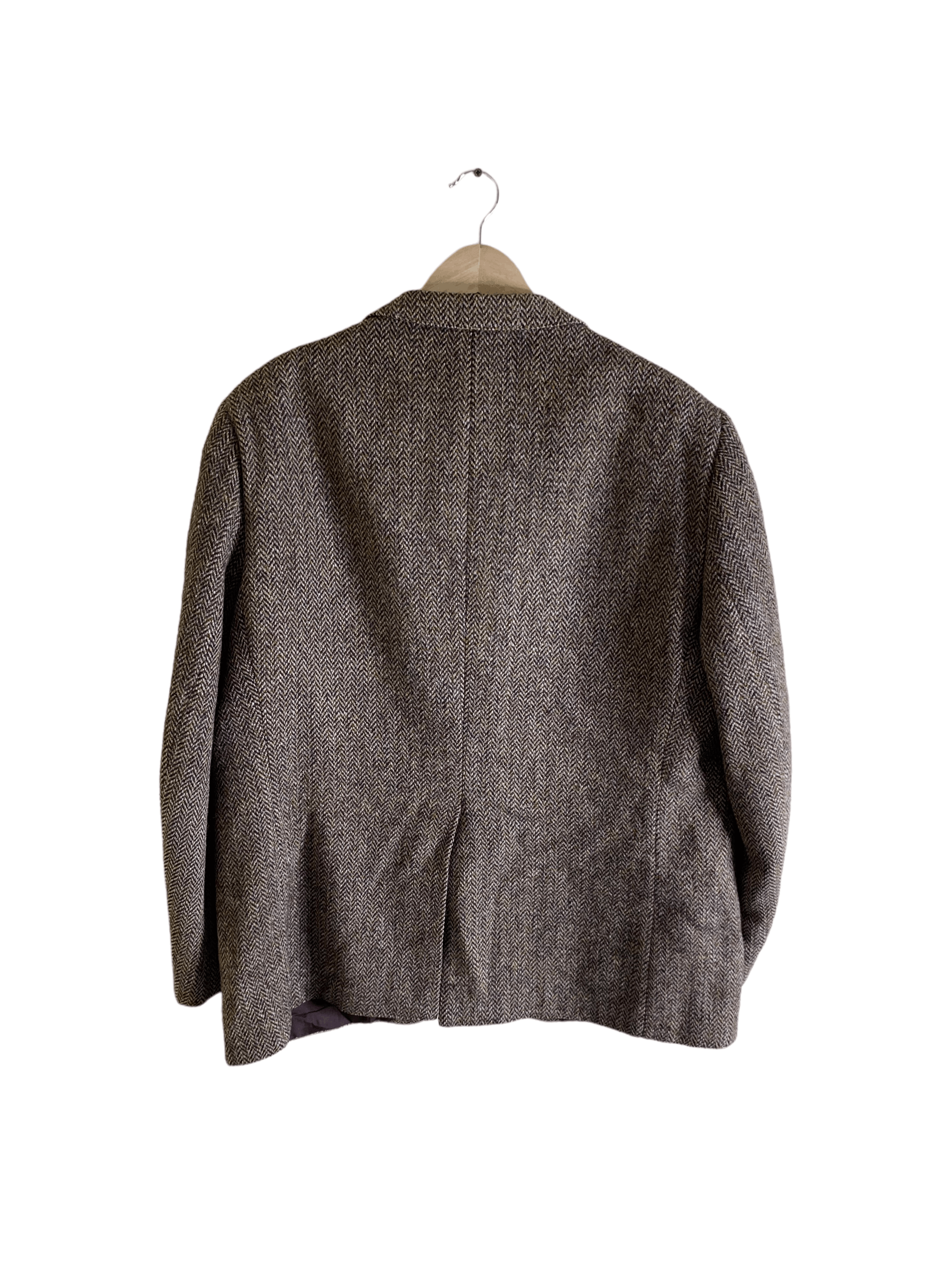 Harris Tweed × Vintage 80s' harris tweed vintage checkered blazer, size XL Size 52R - 2 Thumbnail