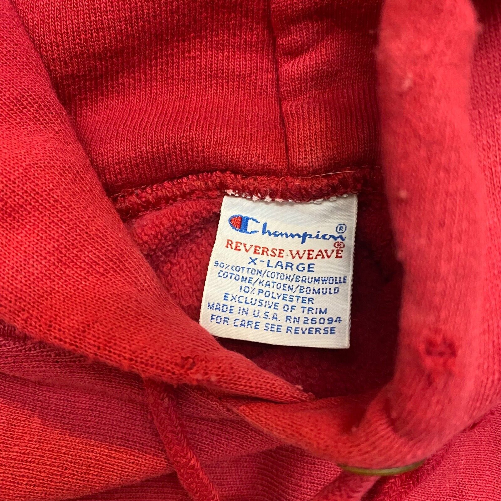 Champion × Vintage VTG 90s Champion Heavyweight Reverse Weave Hoodie Size US XL / EU 56 / 4 - 3 Thumbnail