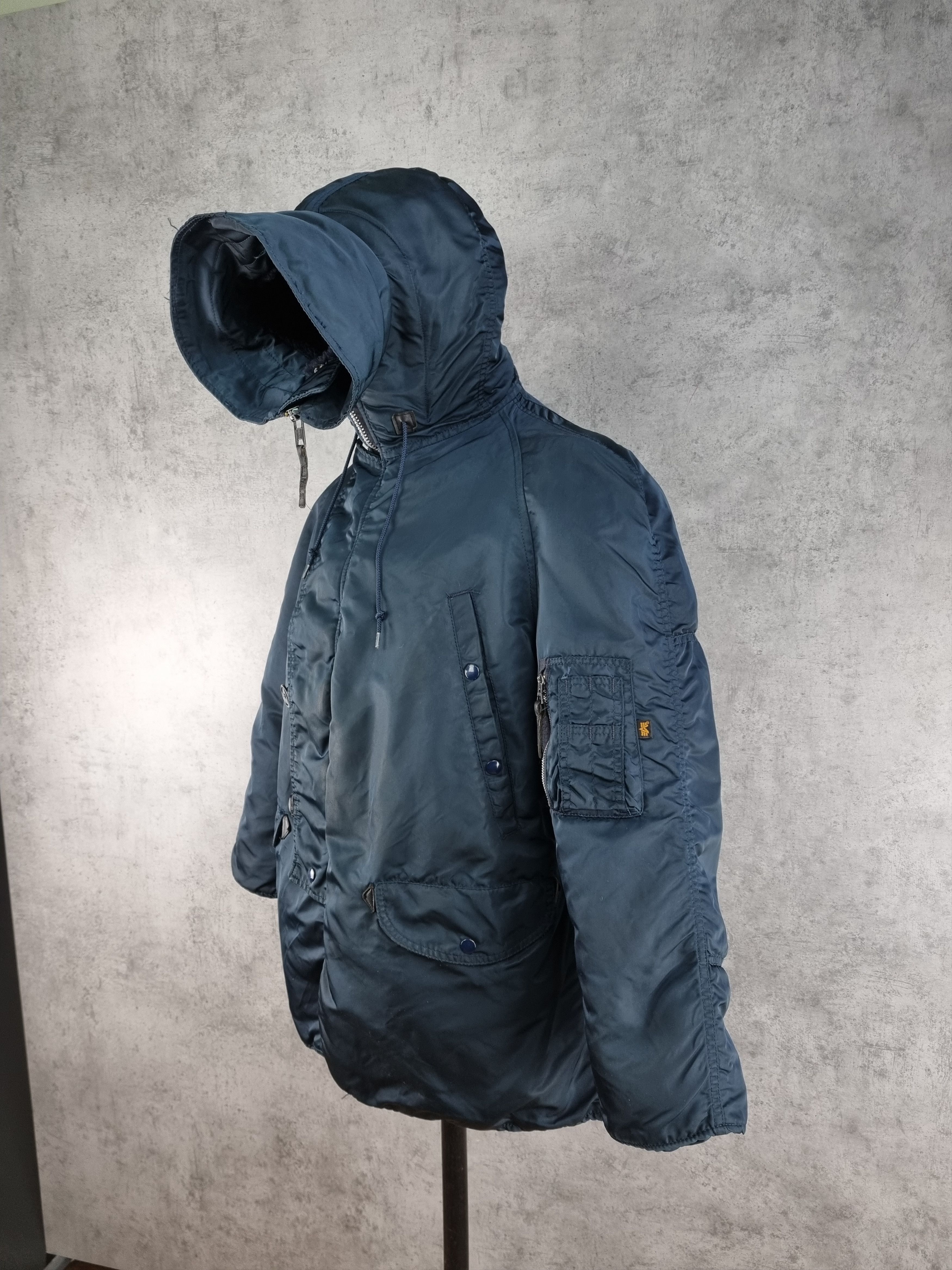 Alpha Industries × Vintage Alpha Industries Parka, Extreme Cold Weather Nylon Hooded Size US M / EU 48-50 / 2 - 2 Thumbnail