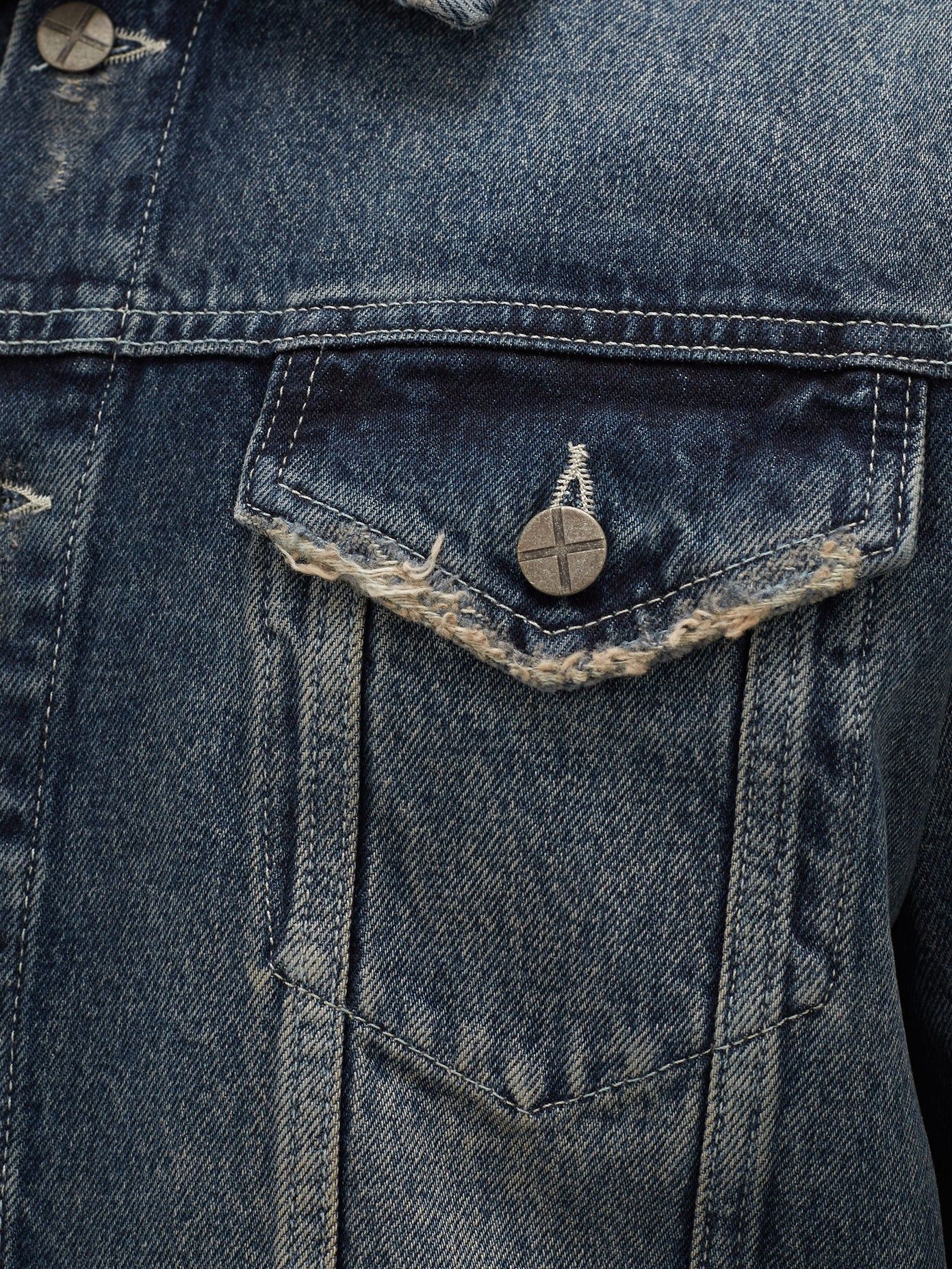 Ksubi Distressed Denim Jacket Size US XXL / EU 58 / 5 - 4 Thumbnail