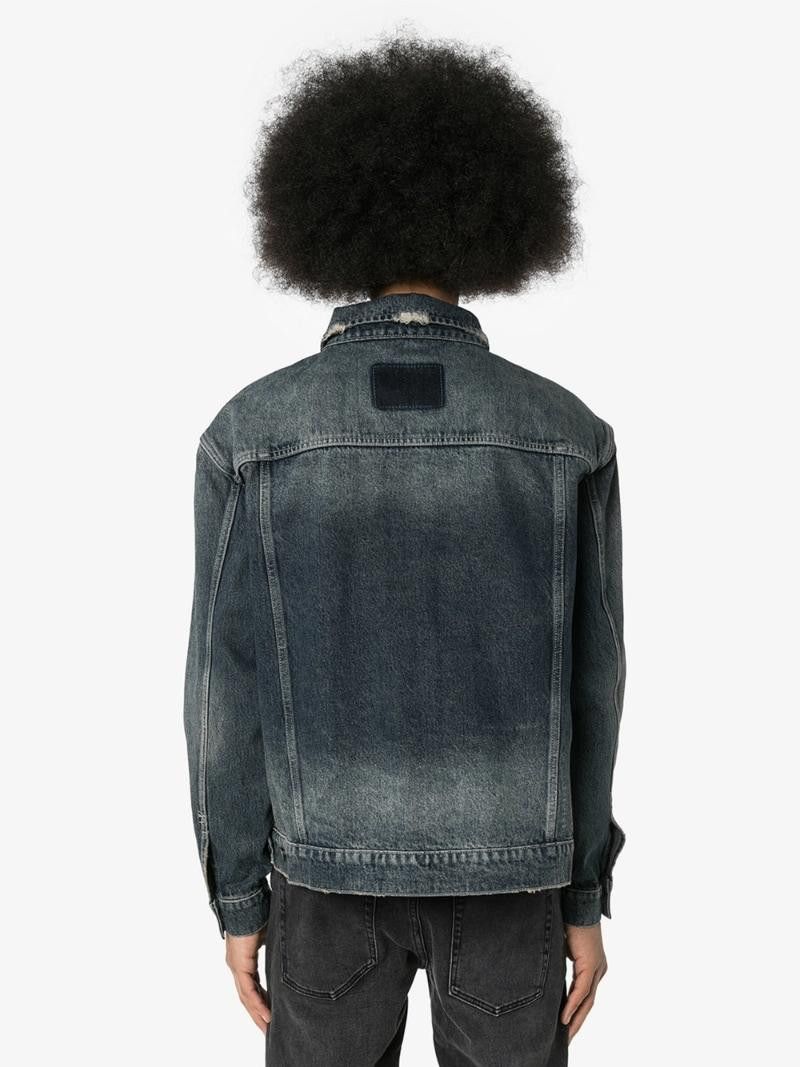 Ksubi Distressed Denim Jacket Size US XXL / EU 58 / 5 - 7 Thumbnail