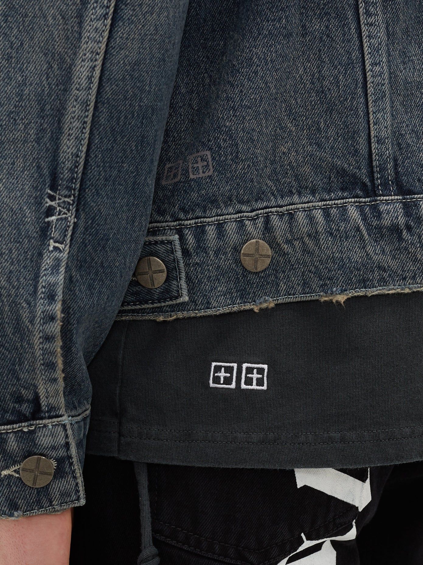 Ksubi Distressed Denim Jacket Size US XXL / EU 58 / 5 - 8 Thumbnail